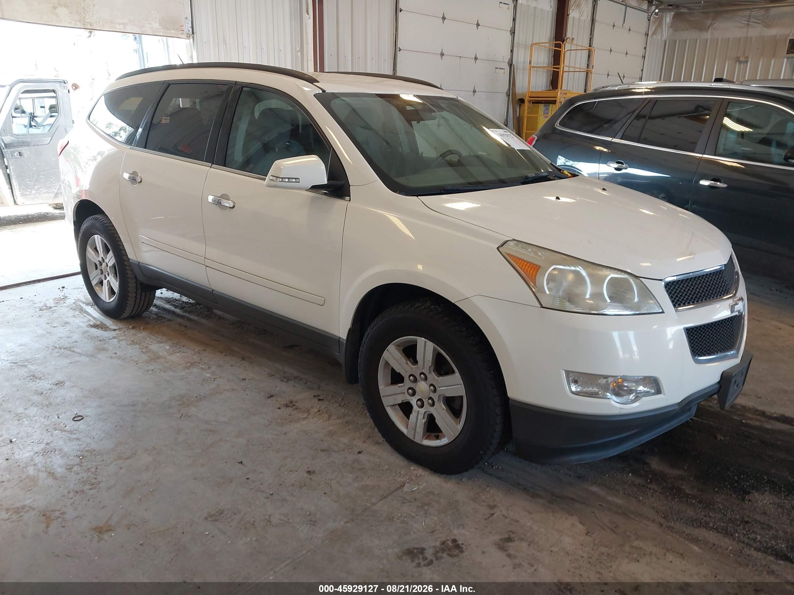 2011 Chevrolet Traverse 1lt Белый vin: 1GNKVGED0BJ163878