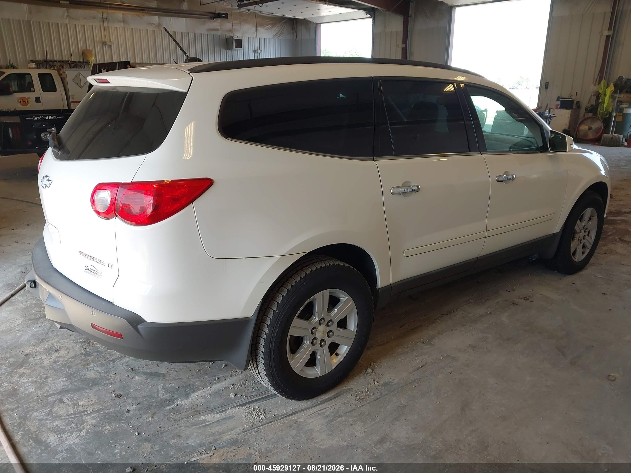 2011 Chevrolet Traverse 1lt Белый vin: 1GNKVGED0BJ163878