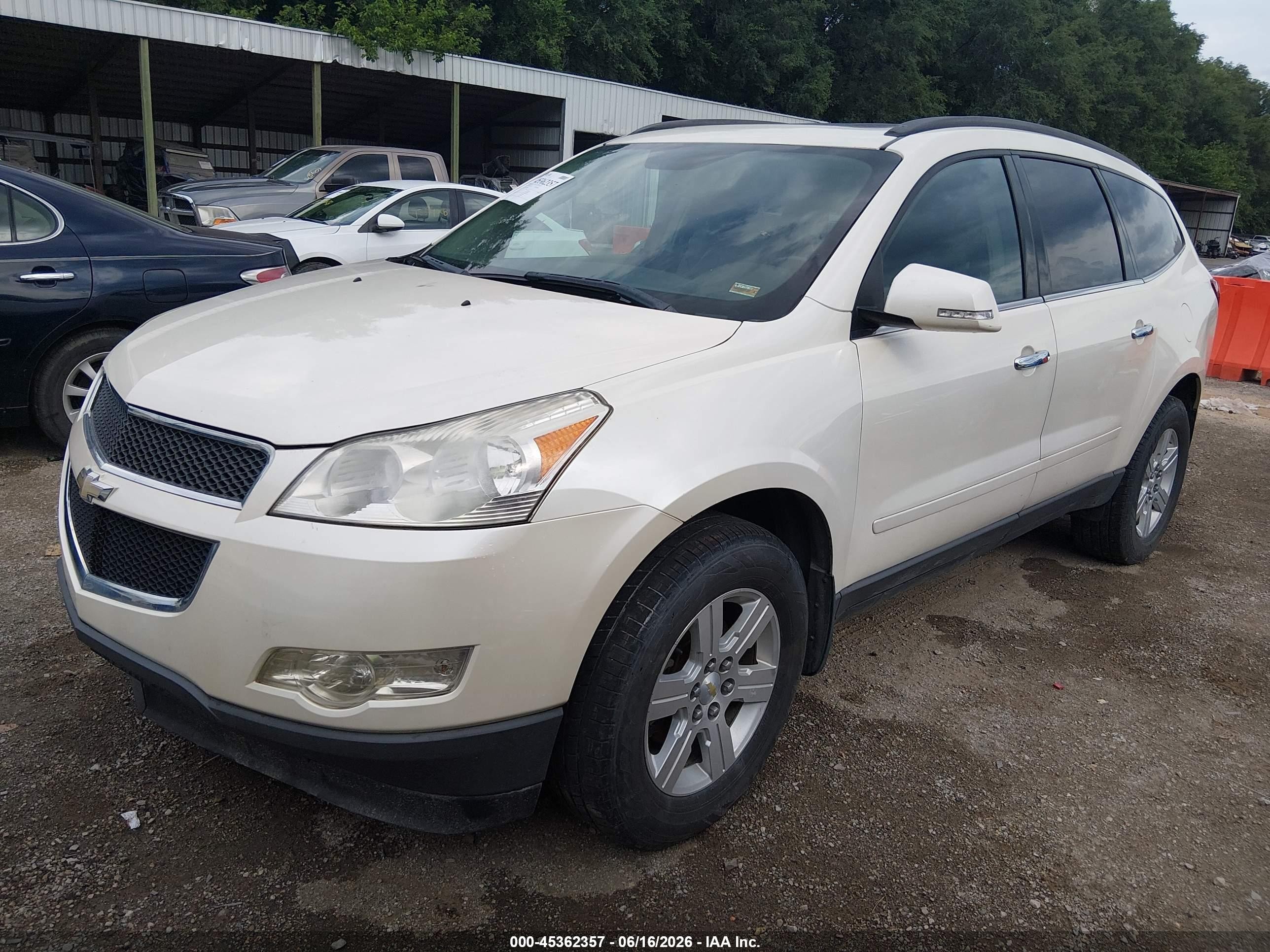 2011 Chevrolet Traverse 1lt White vin: 1GNKVGED0BJ408839