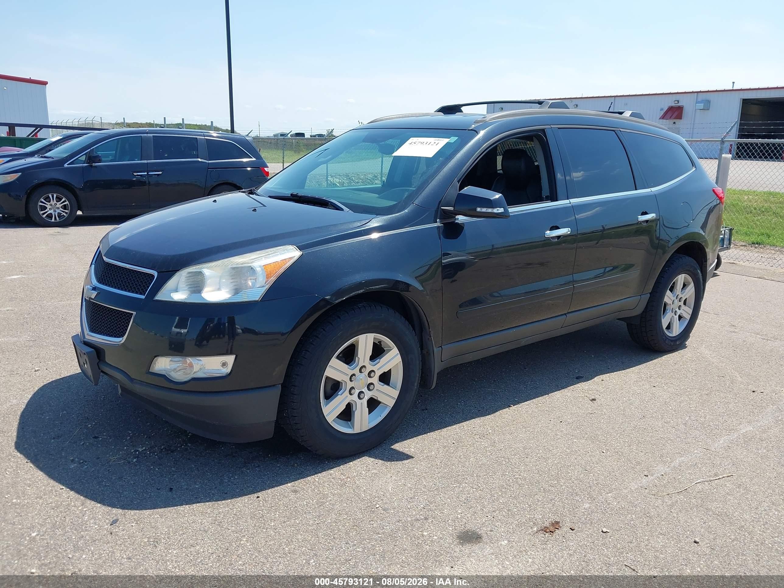 2012 Chevrolet Traverse Lt W/1lt Black vin: 1GNKVGED0CJ110292