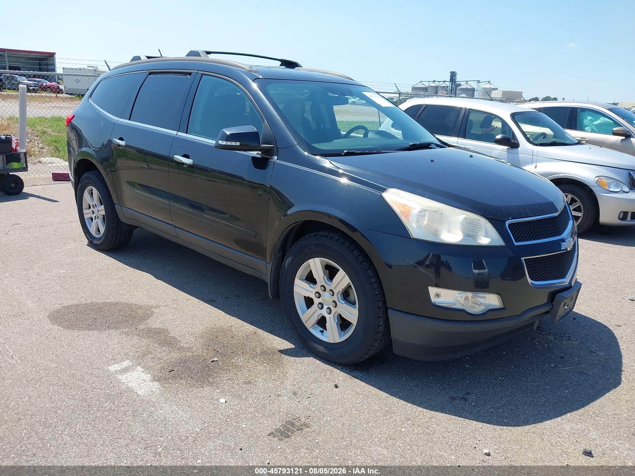 2012 Chevrolet Traverse Lt W/1lt Black vin: 1GNKVGED0CJ110292