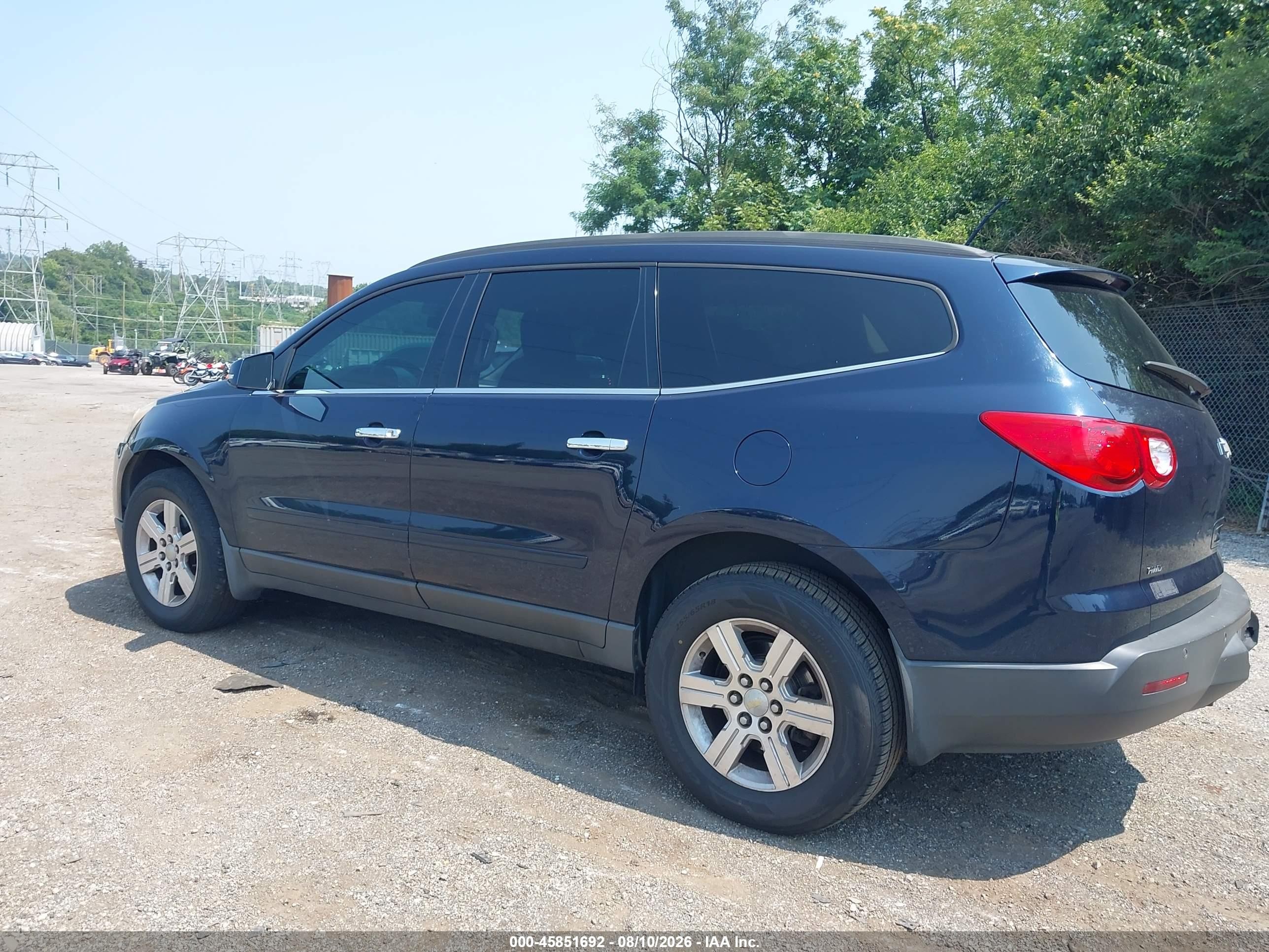 2012 Chevrolet Traverse Lt W/1lt Blue vin: 1GNKVGED0CJ168631