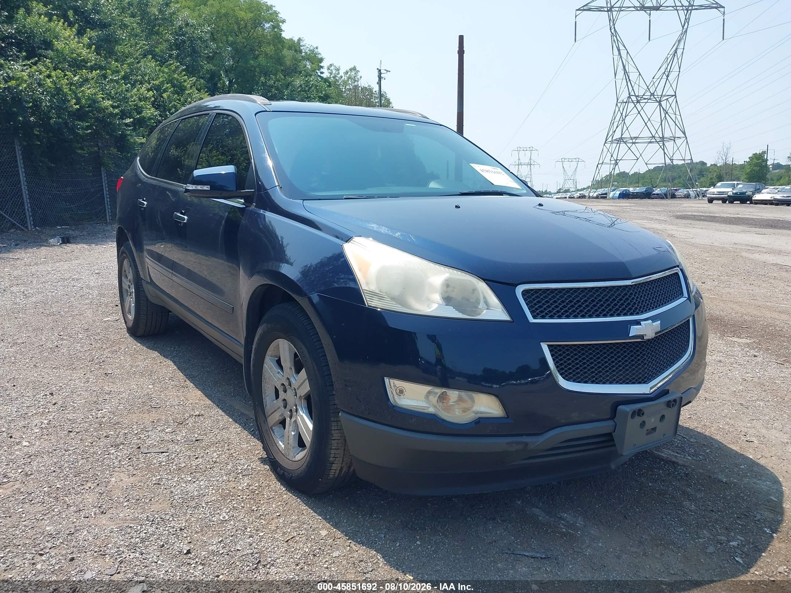 2012 Chevrolet Traverse Lt W/1lt Blue vin: 1GNKVGED0CJ168631
