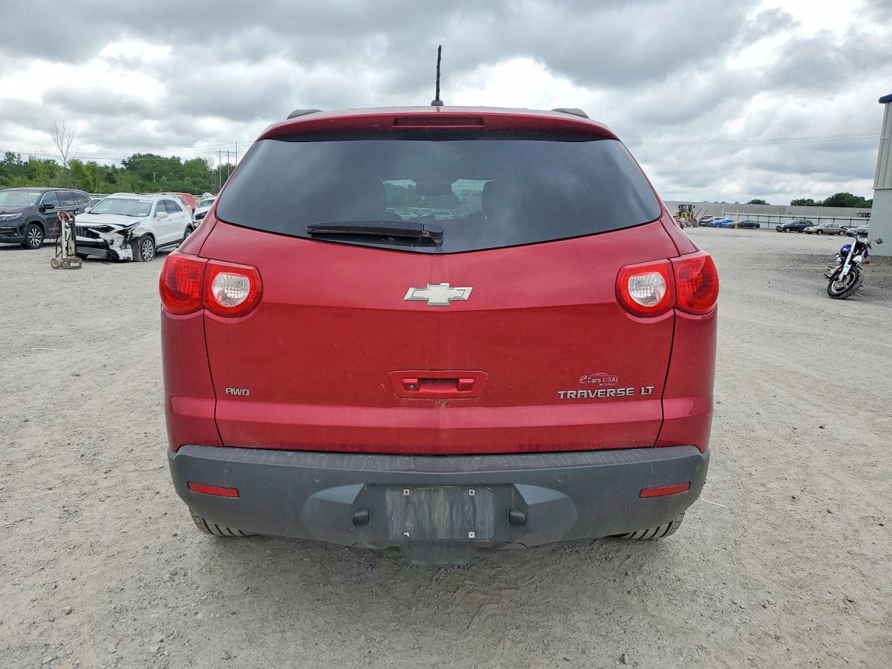 2012 Chevrolet Traverse Lt Red vin: 1GNKVGED0CJ208187