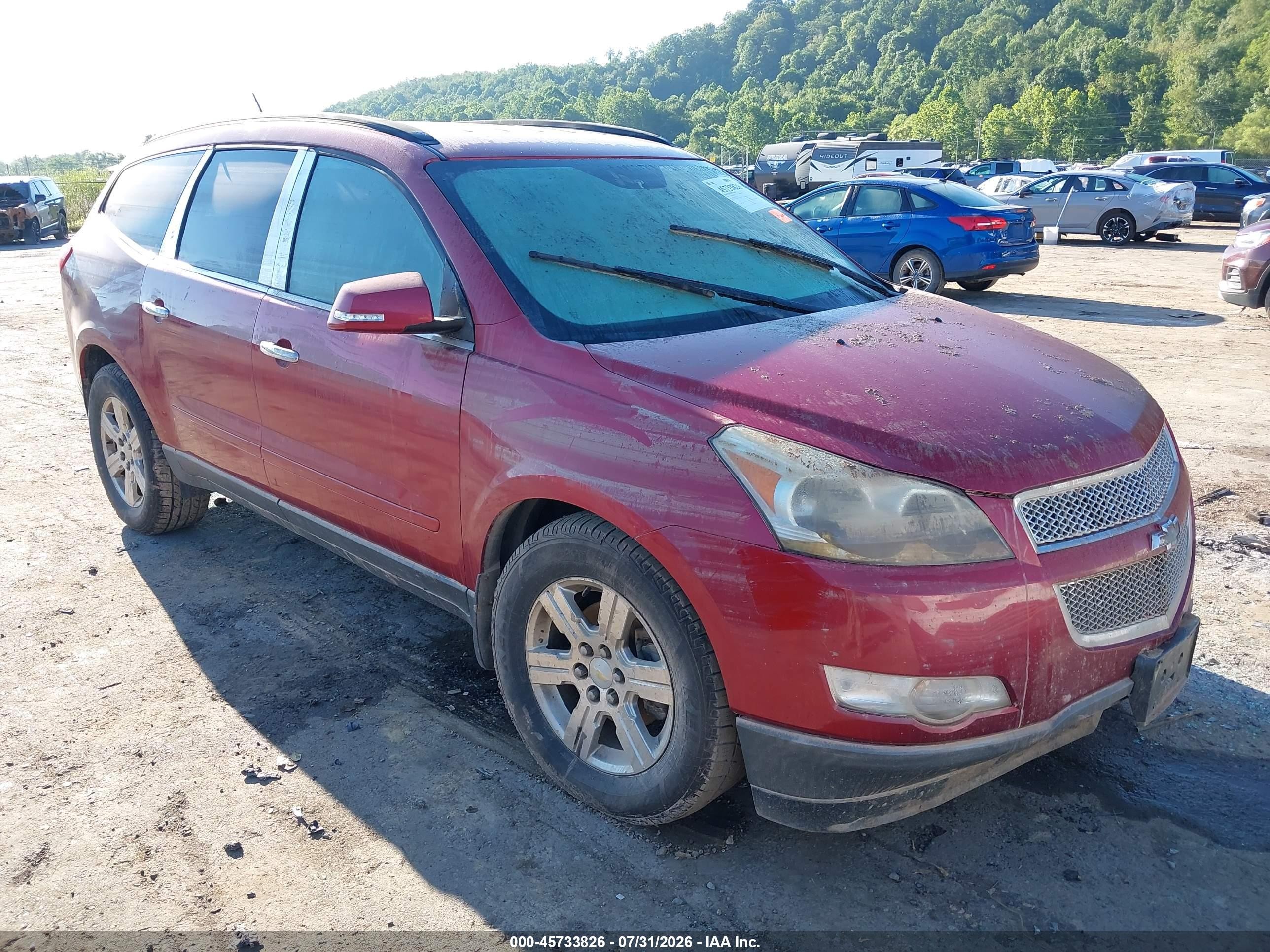 2012 Chevrolet Traverse Lt W/1lt Red vin: 1GNKVGED0CJ422144