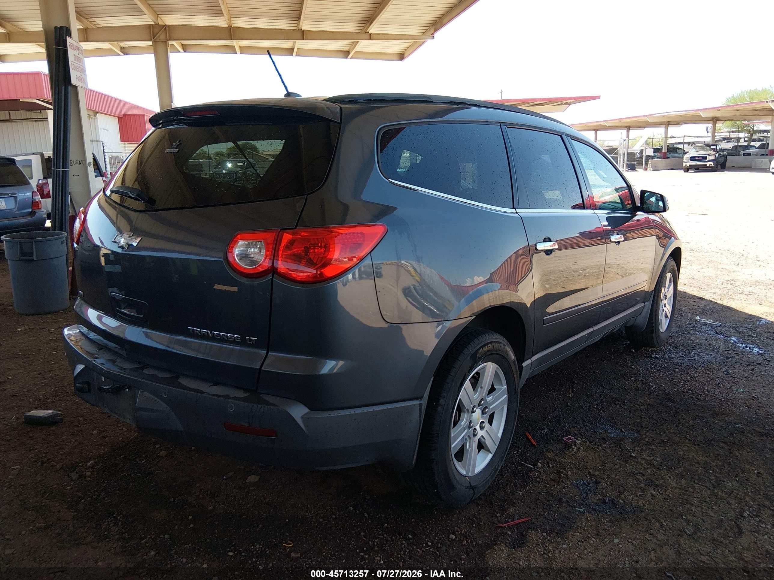2011 Chevrolet Traverse 1lt Gray vin: 1GNKVGED2BJ239097