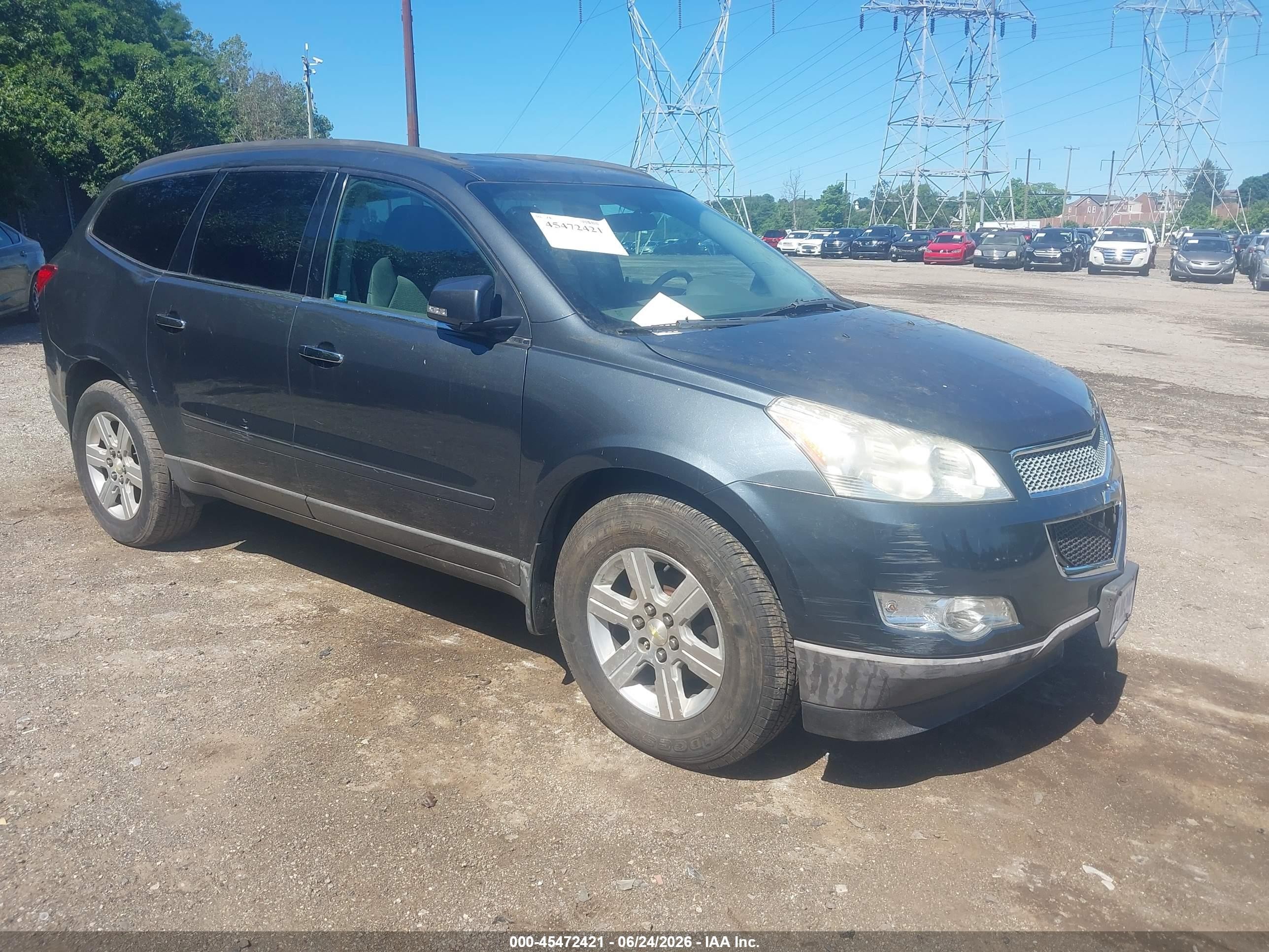 2011 Chevrolet Traverse 1lt Gray vin: 1GNKVGED3BJ132351