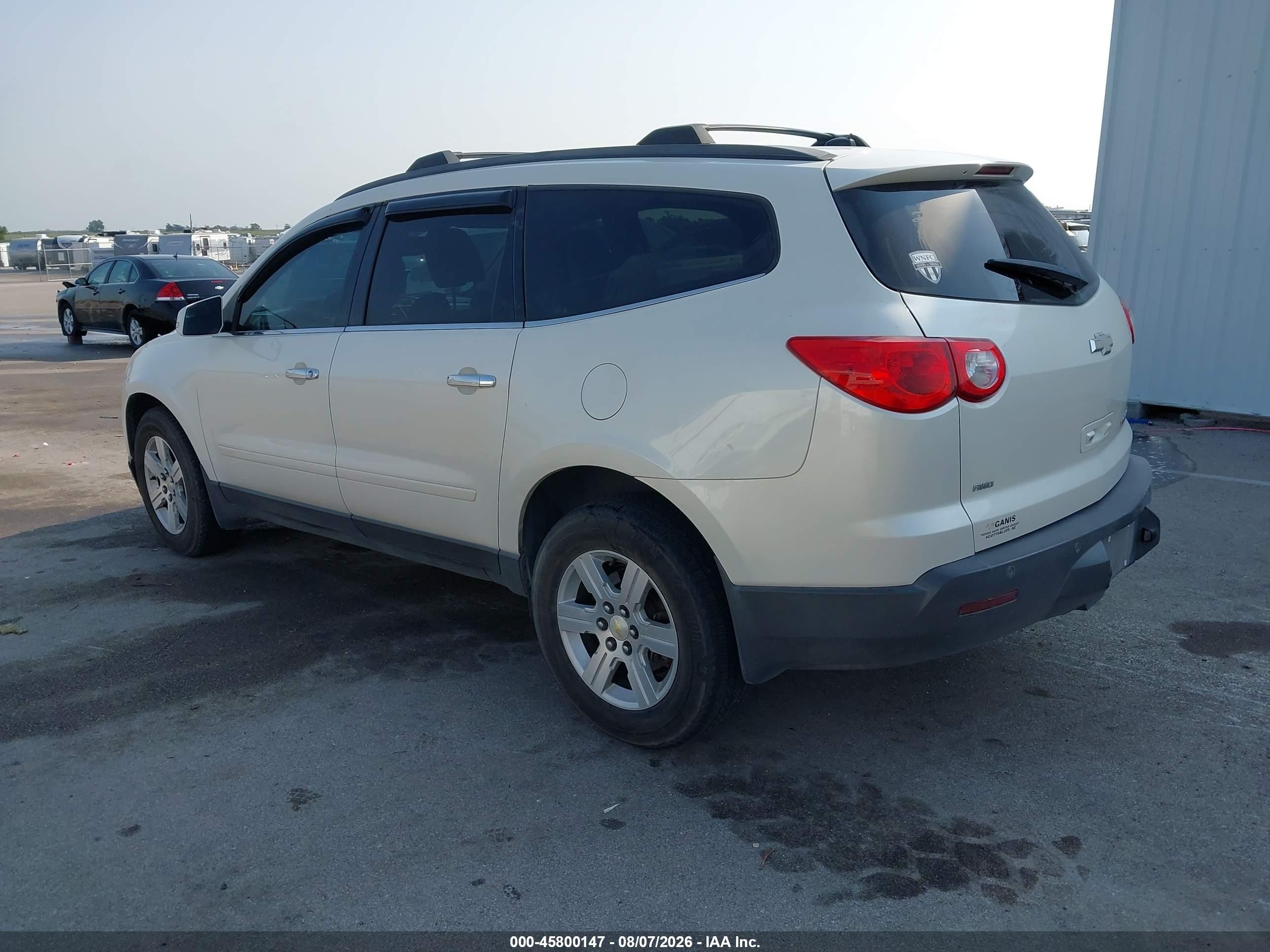 2011 Chevrolet Traverse 1lt White vin: 1GNKVGED3BJ162823