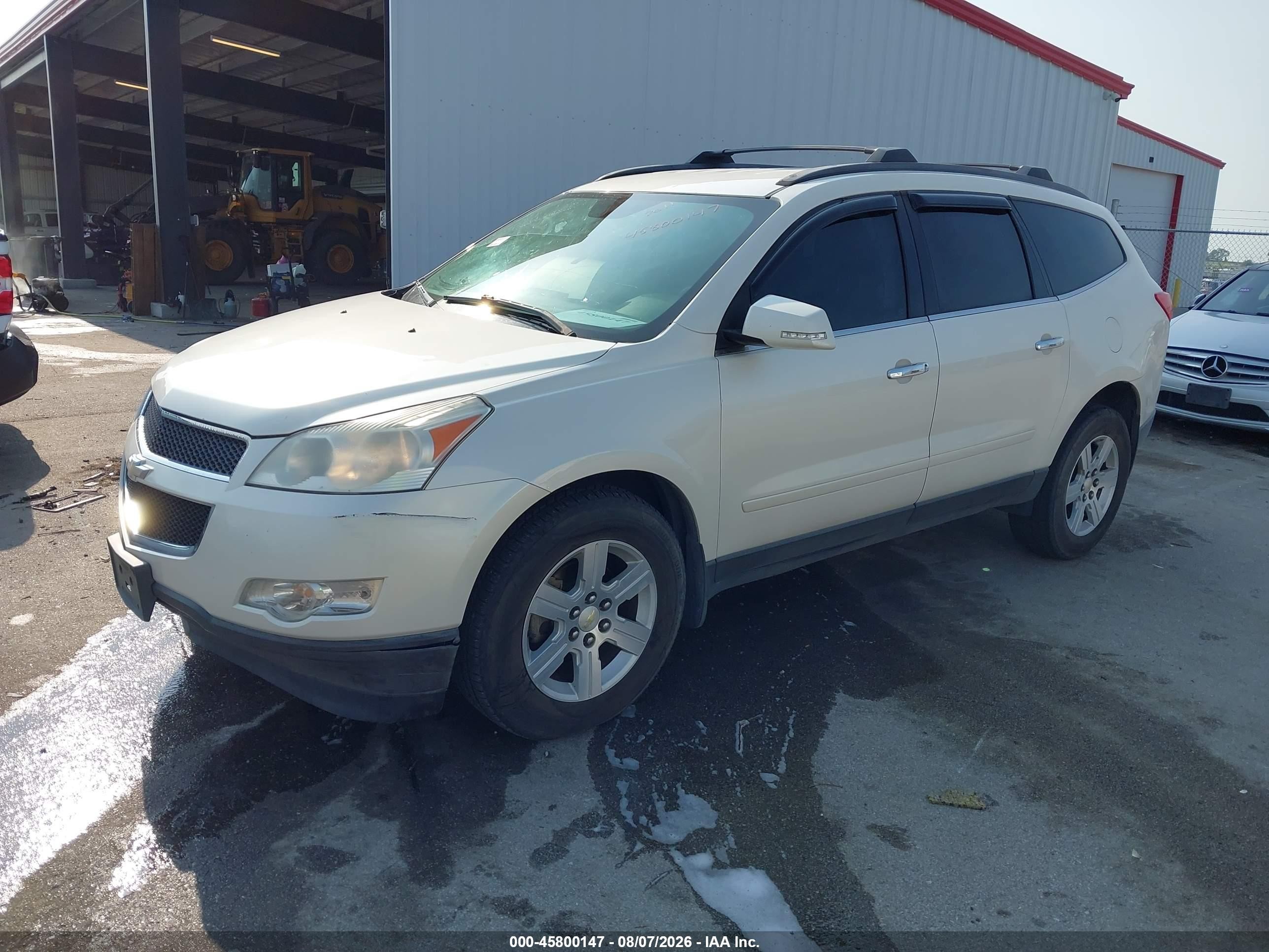 2011 Chevrolet Traverse 1lt White vin: 1GNKVGED3BJ162823