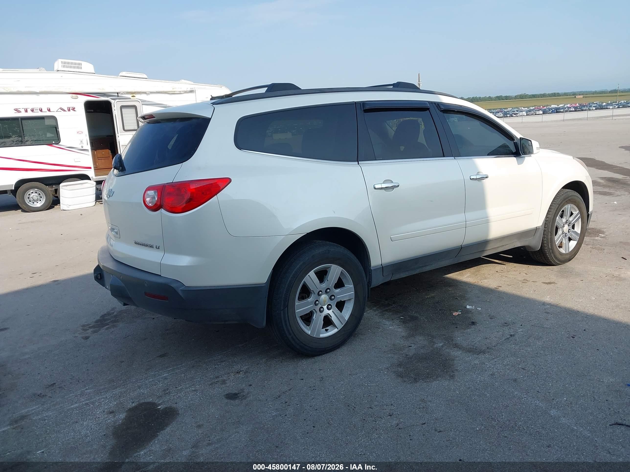 2011 Chevrolet Traverse 1lt White vin: 1GNKVGED3BJ162823