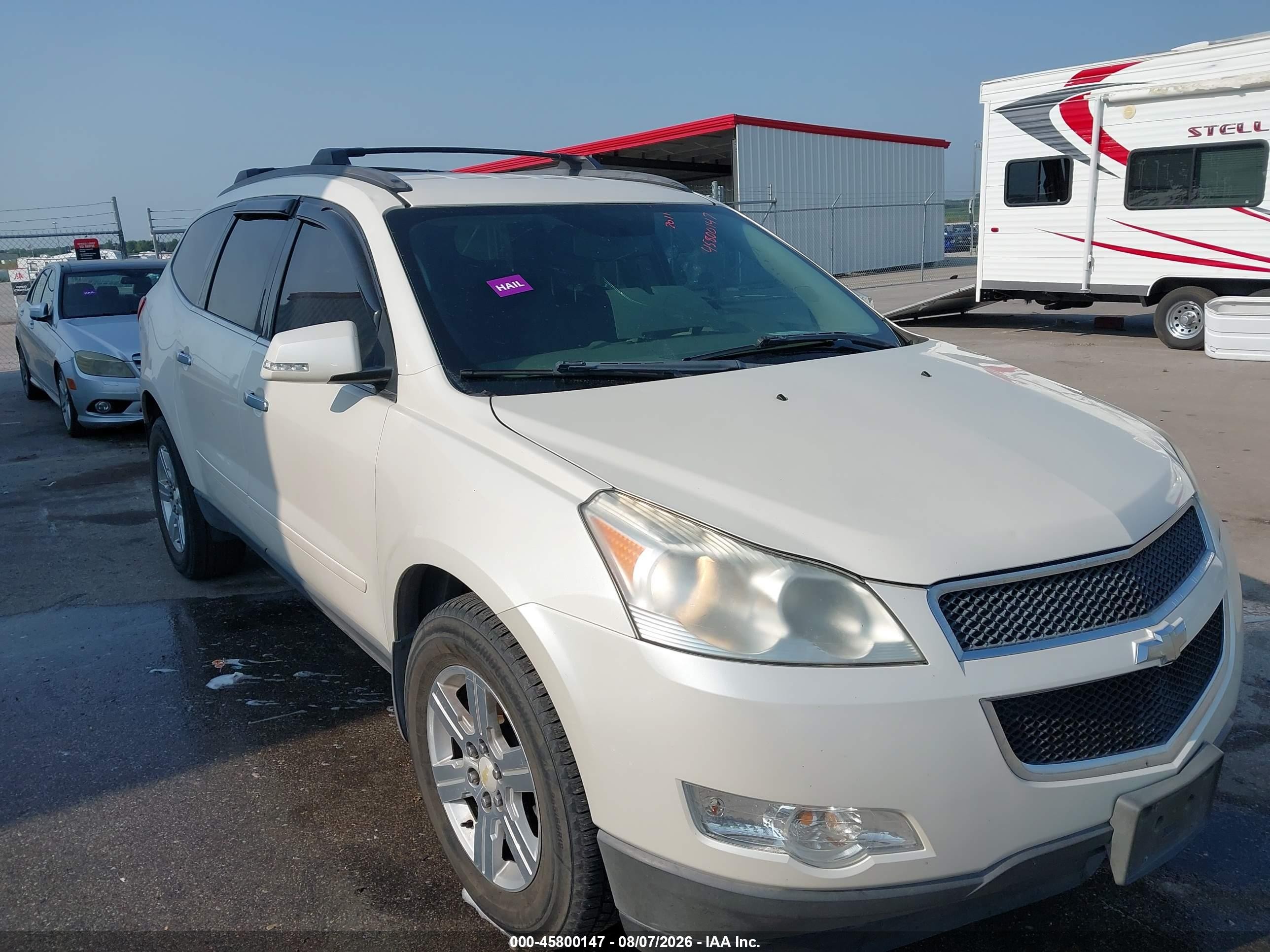 2011 Chevrolet Traverse 1lt White vin: 1GNKVGED3BJ162823