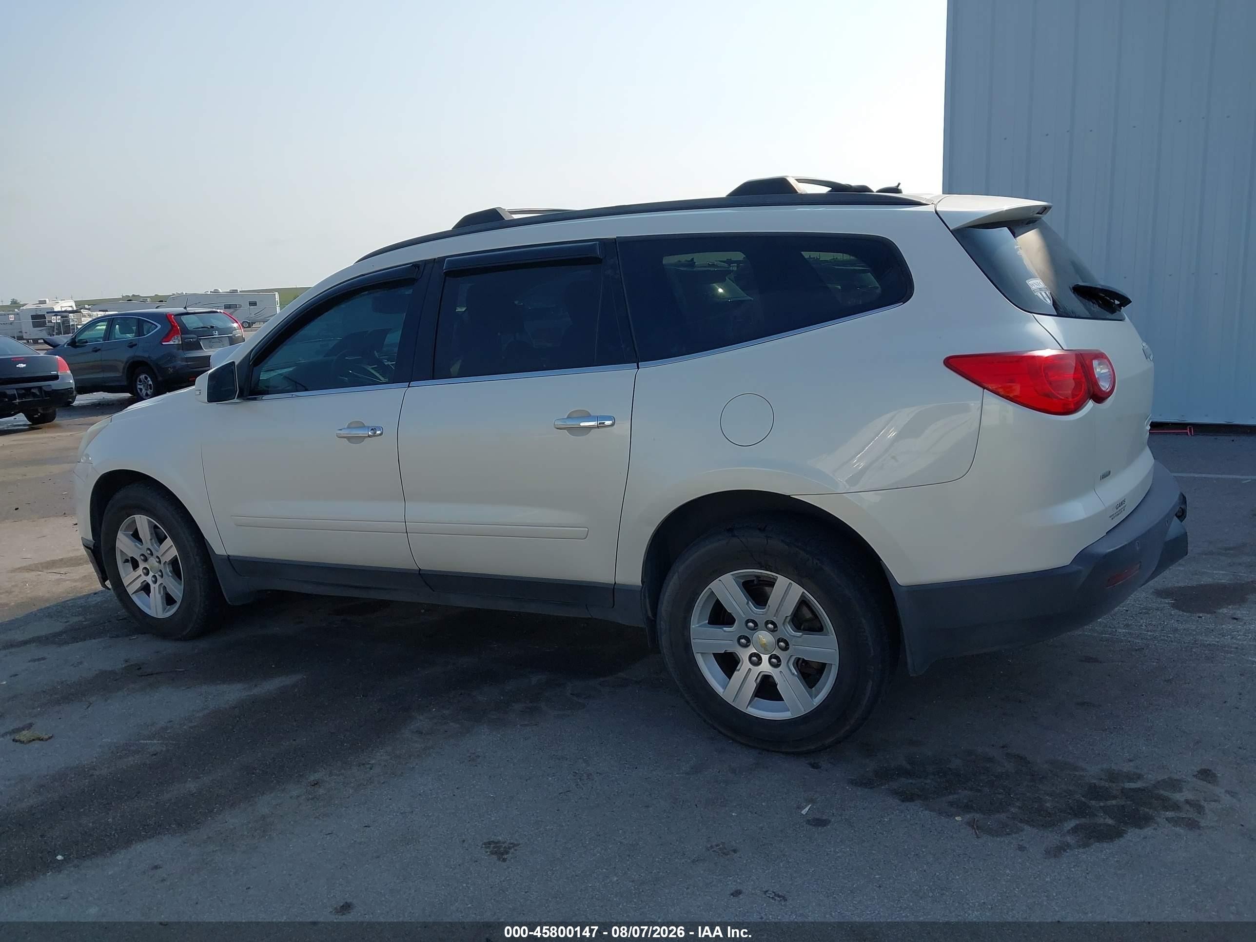 2011 Chevrolet Traverse 1lt White vin: 1GNKVGED3BJ162823