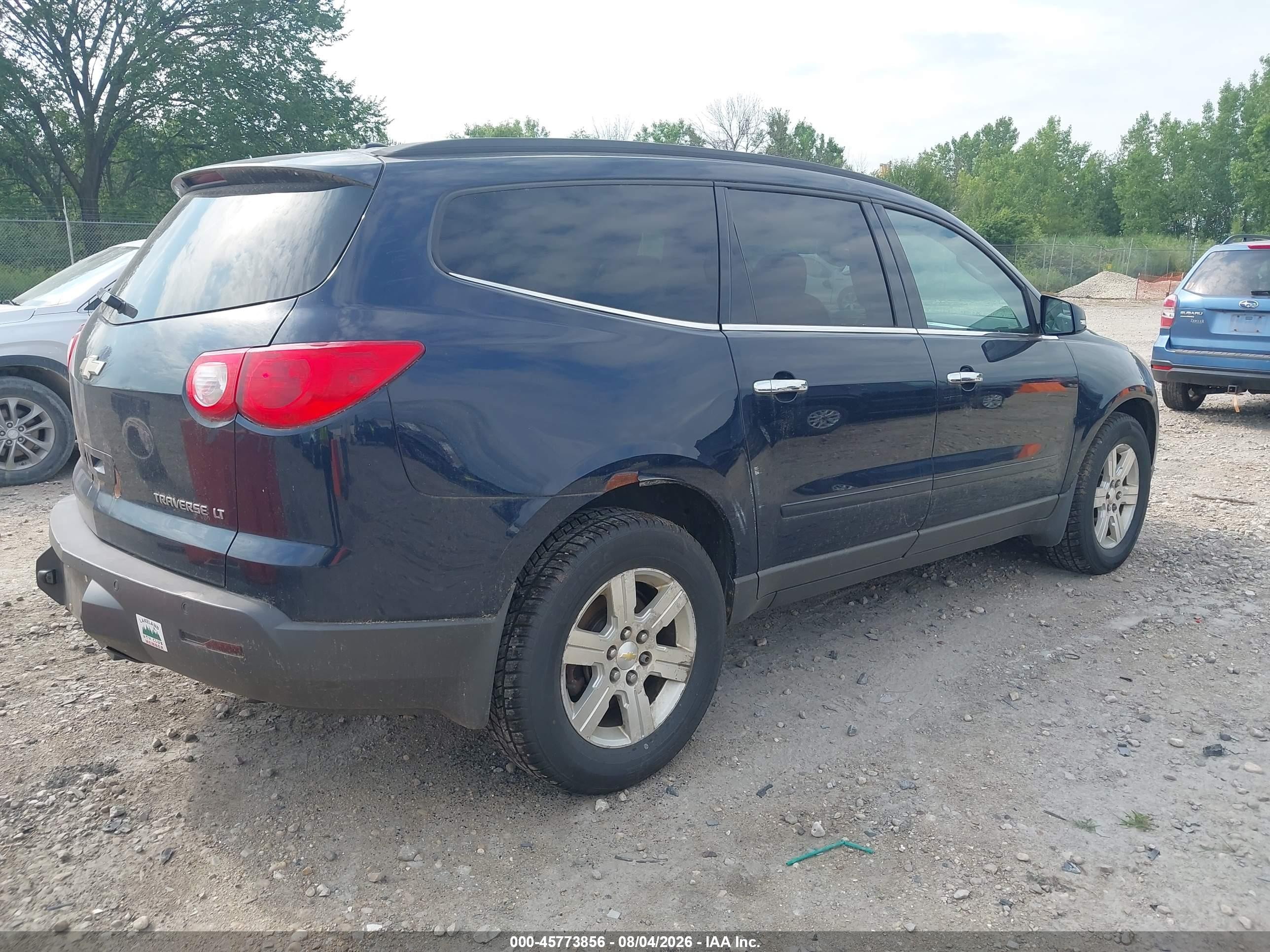 2011 Chevrolet Traverse 1lt Dark Blue vin: 1GNKVGED3BJ191593