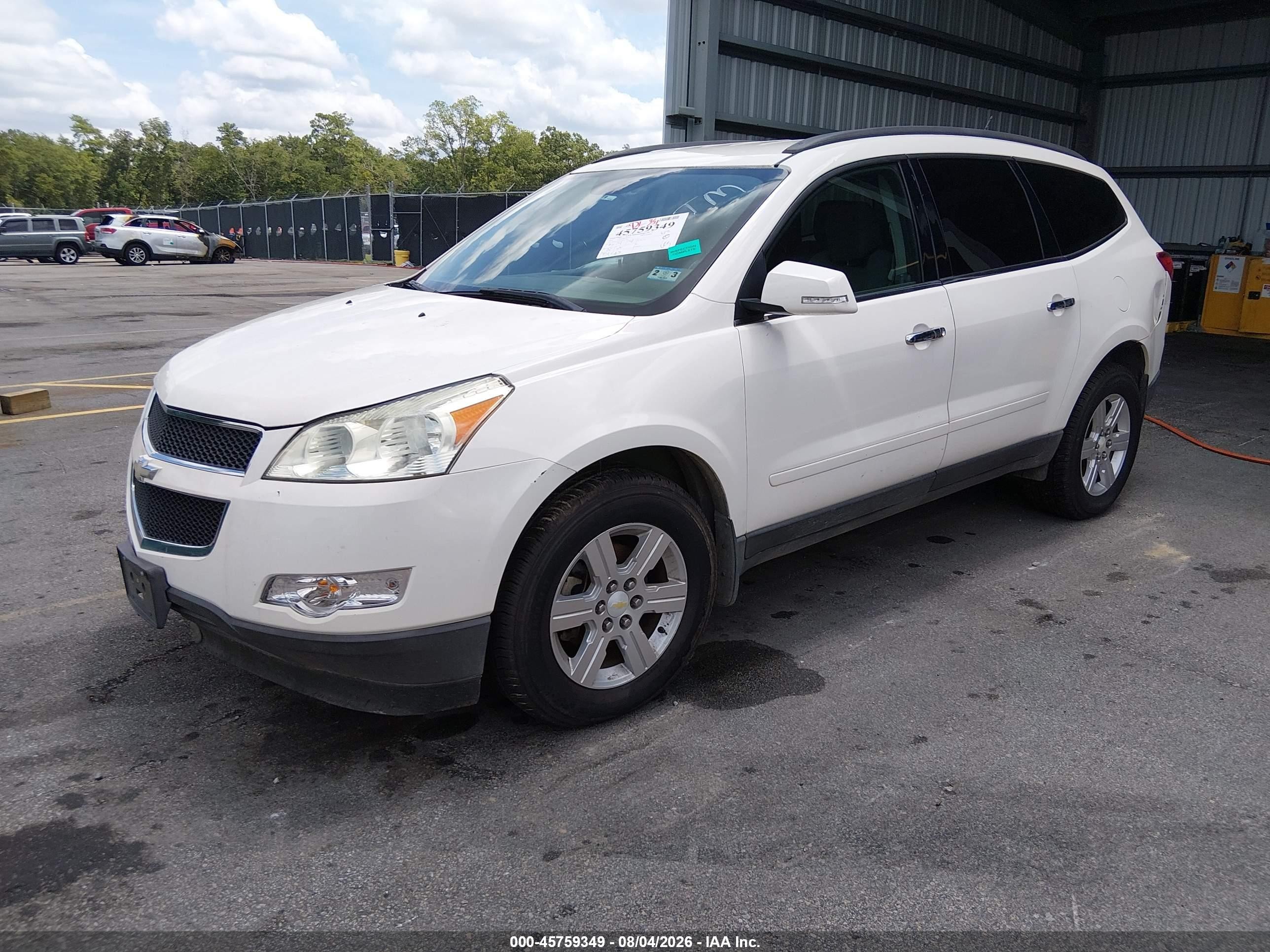 2011 Chevrolet Traverse 1lt White vin: 1GNKVGED3BJ403280