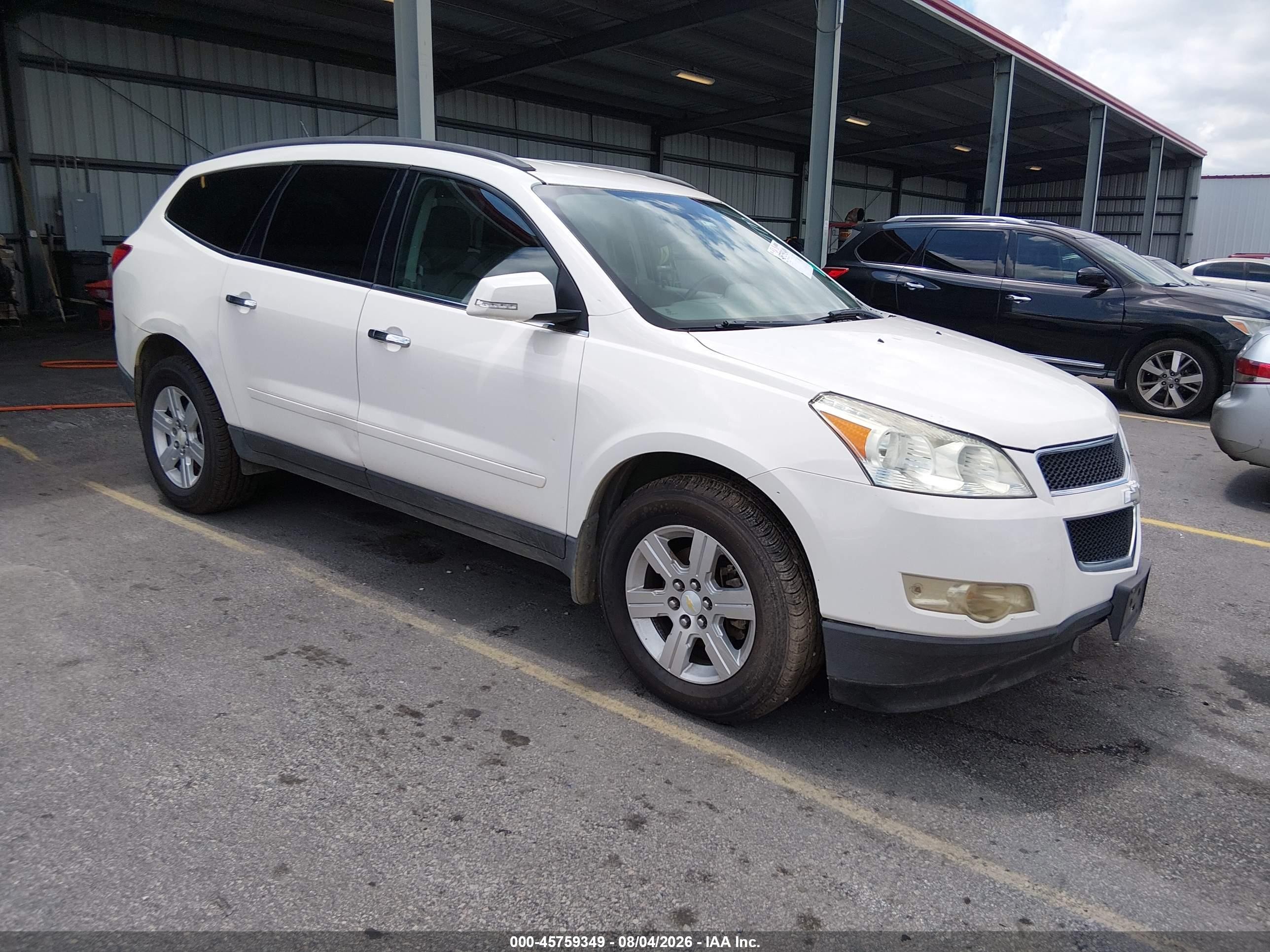 2011 Chevrolet Traverse 1lt White vin: 1GNKVGED3BJ403280