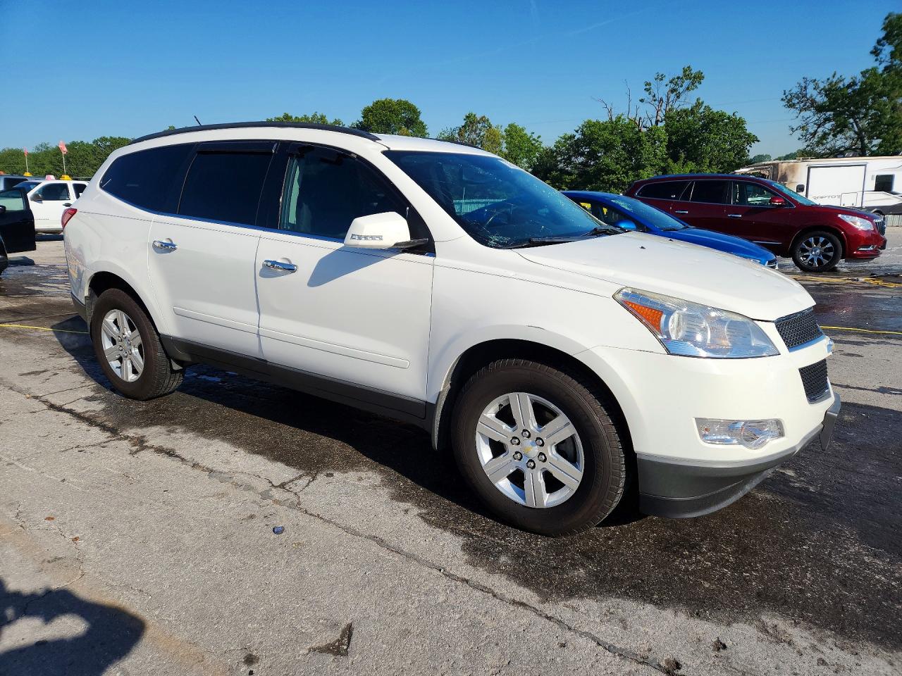 2011 Chevrolet Traverse Lt White vin: 1GNKVGED4BJ124792