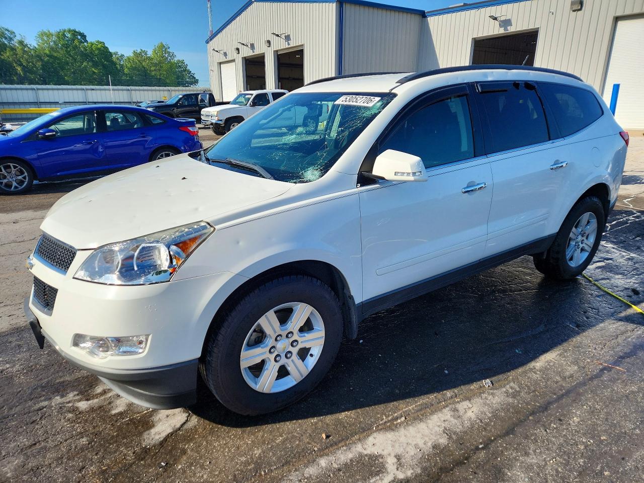 2011 Chevrolet Traverse Lt White vin: 1GNKVGED4BJ124792