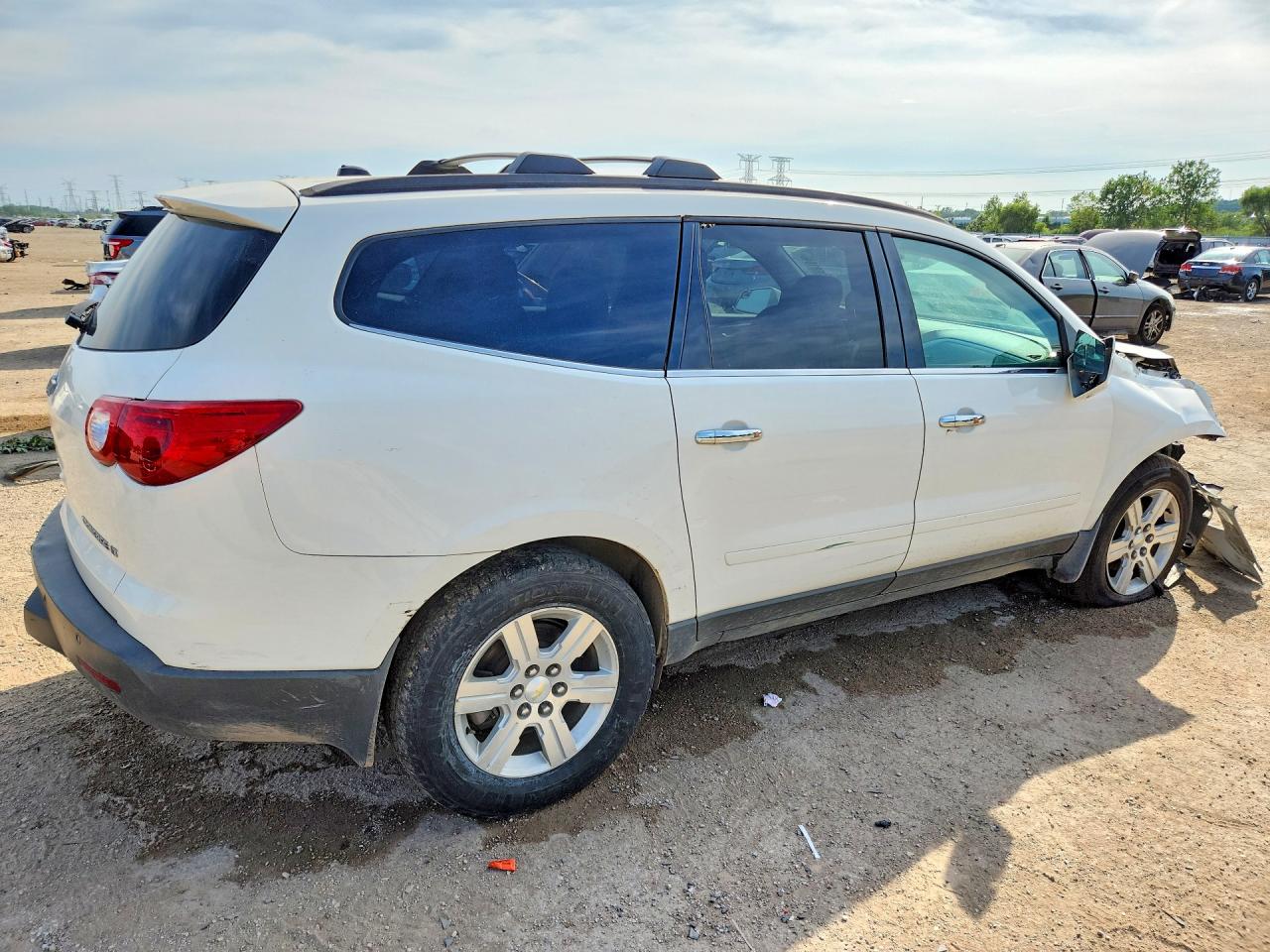 2011 Chevrolet Traverse Lt White vin: 1GNKVGED4BJ126798
