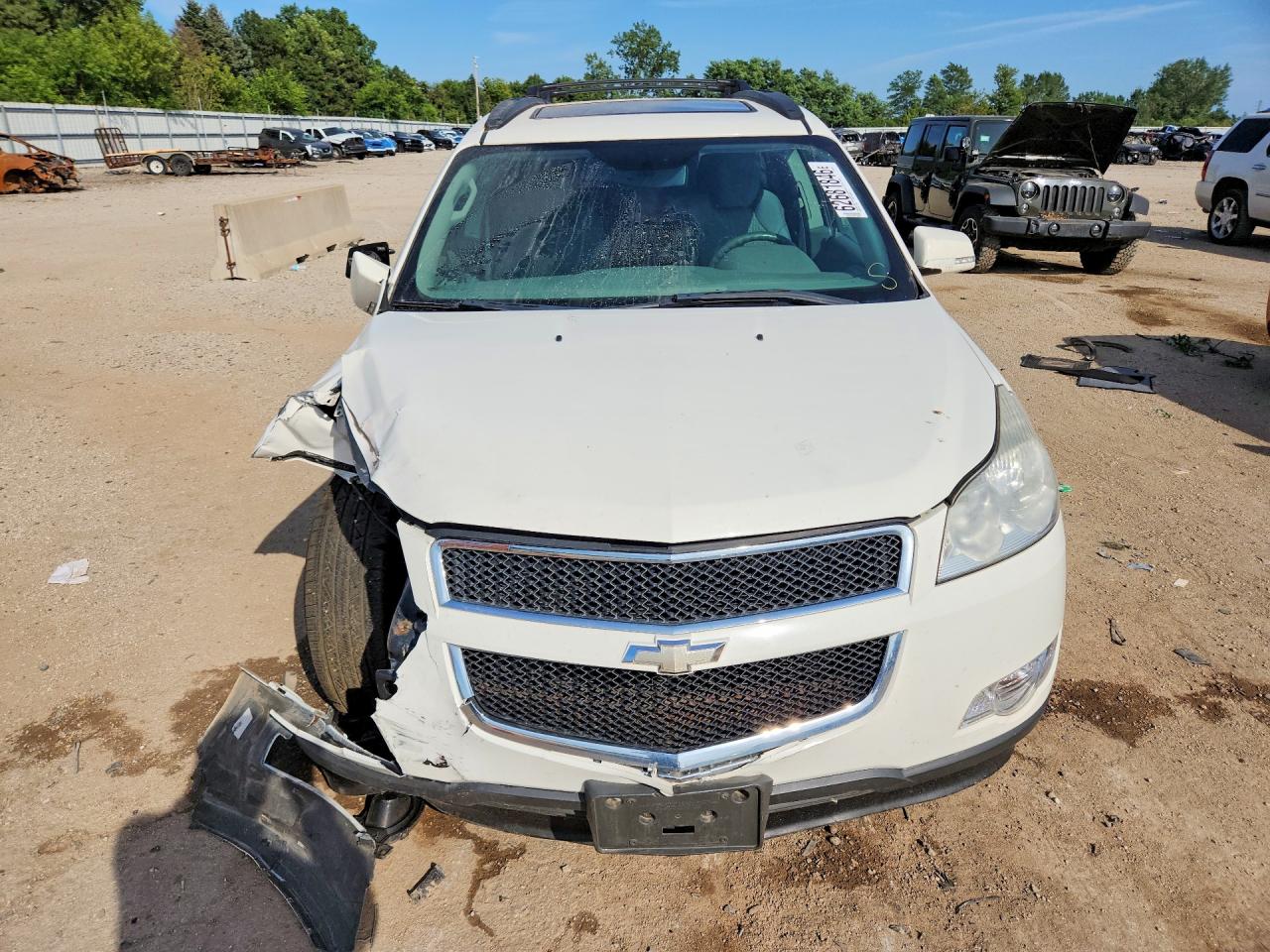 2011 Chevrolet Traverse Lt White vin: 1GNKVGED4BJ126798