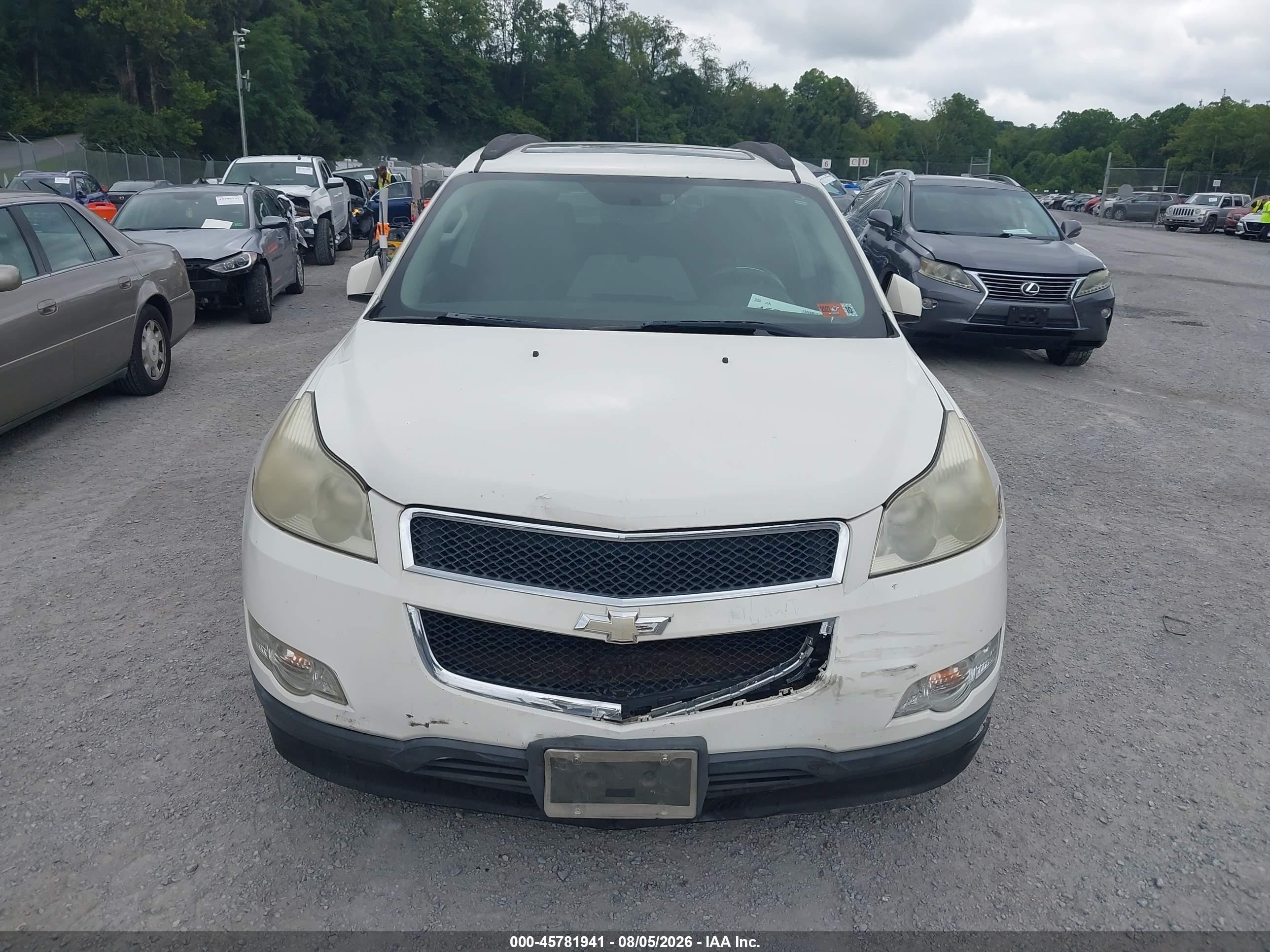 2011 Chevrolet Traverse 1lt White vin: 1GNKVGED4BJ176021