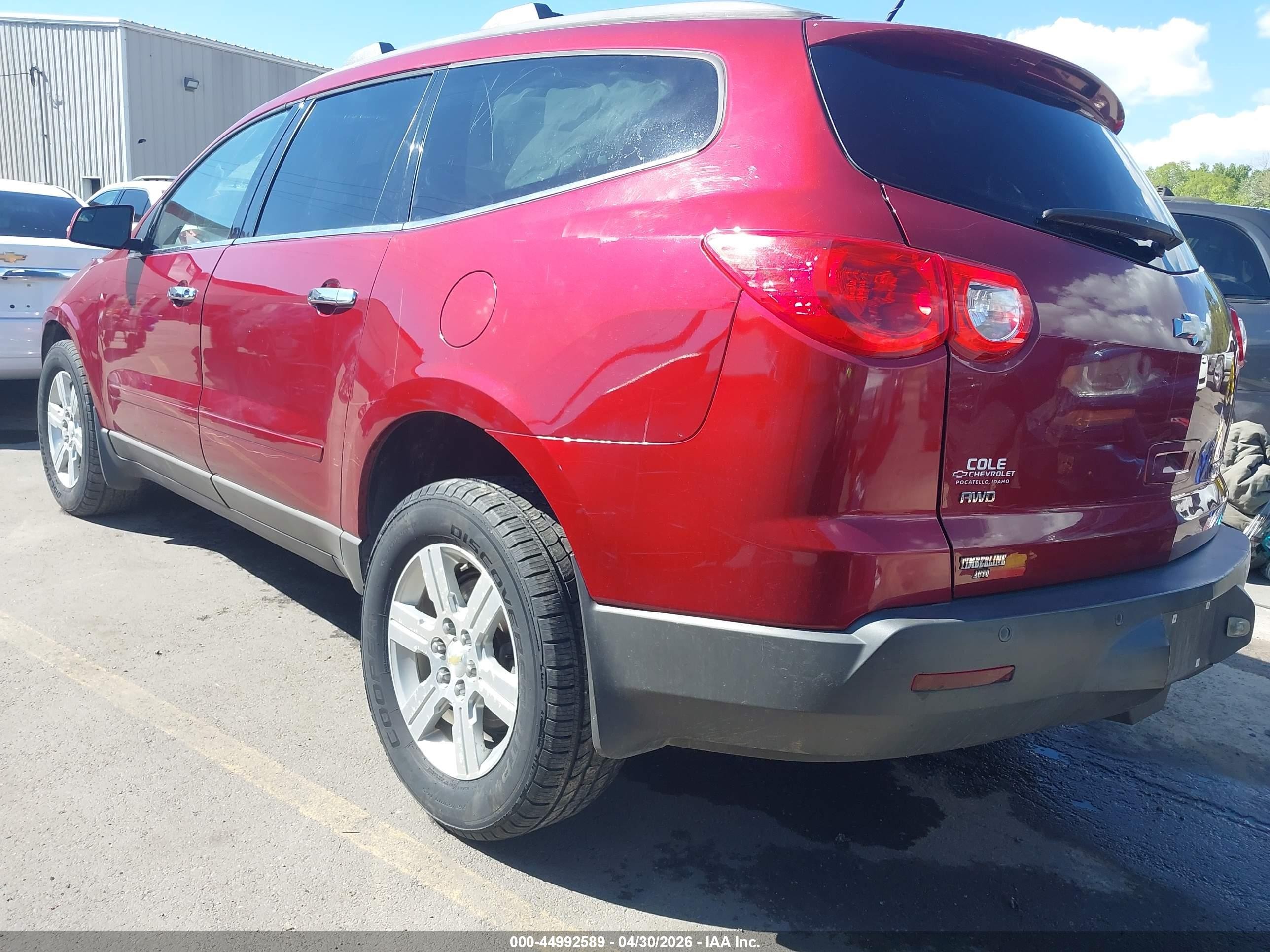 2011 Chevrolet Traverse 1lt Red vin: 1GNKVGED5BJ120220