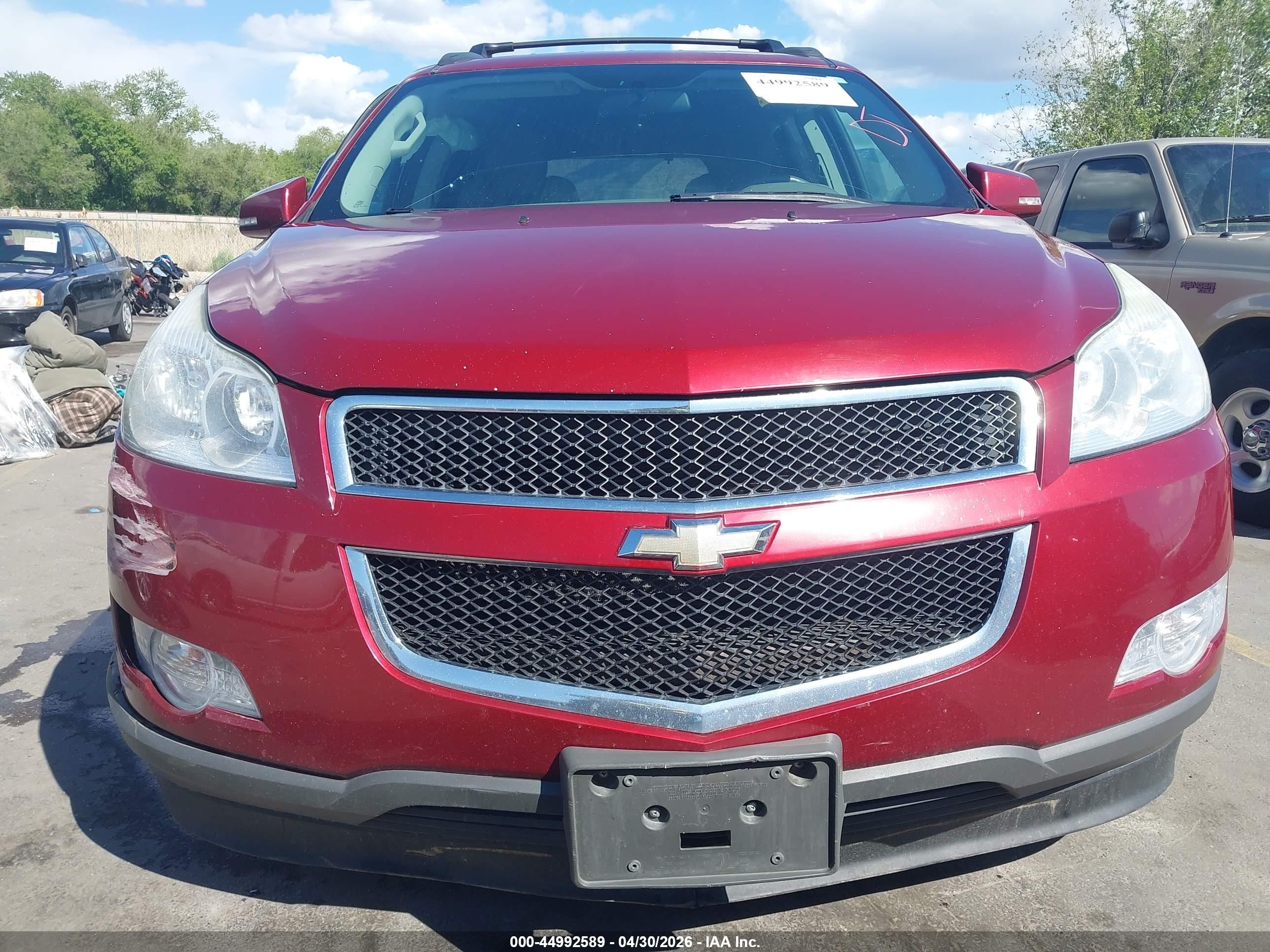 2011 Chevrolet Traverse 1lt Red vin: 1GNKVGED5BJ120220