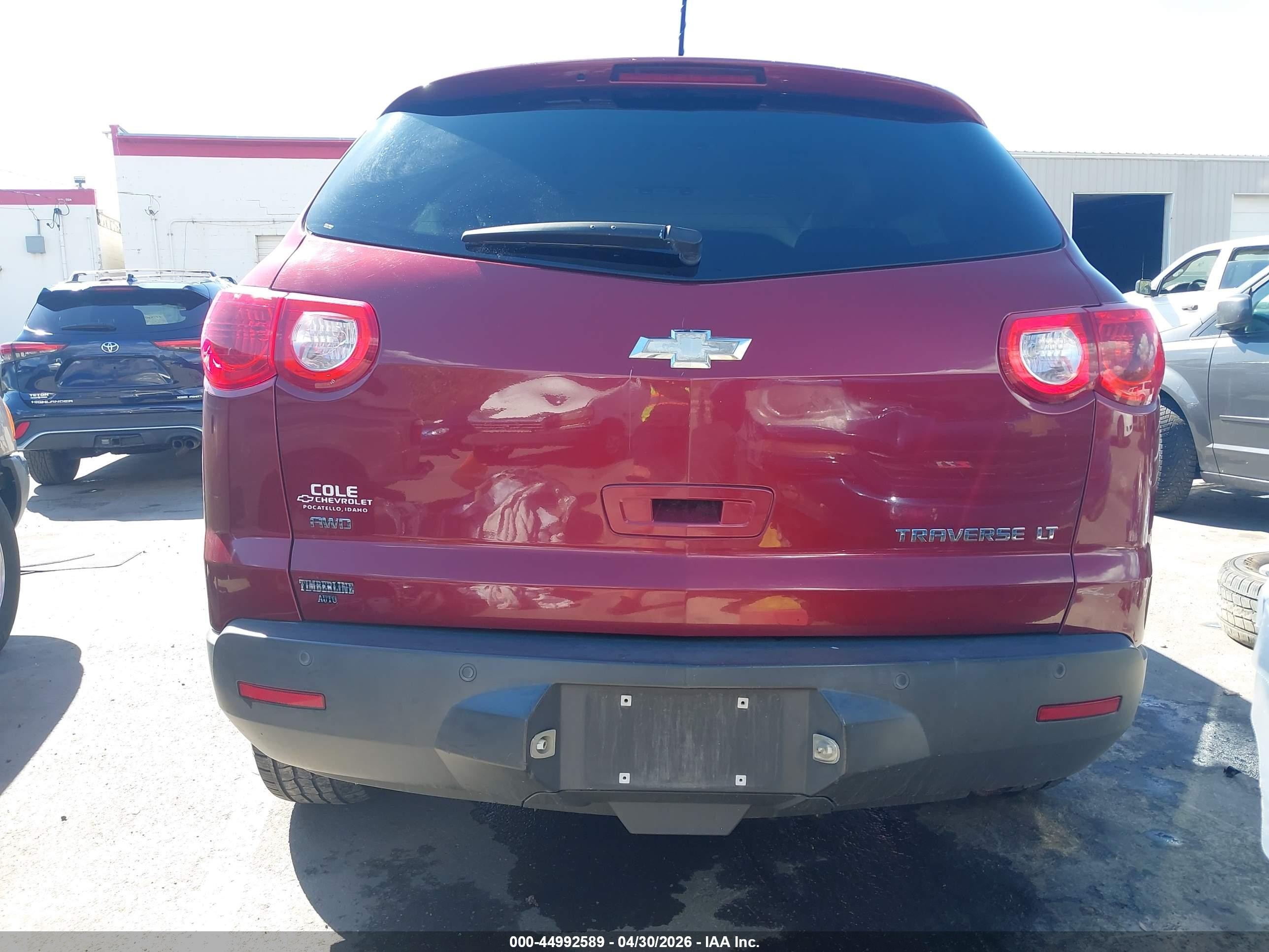 2011 Chevrolet Traverse 1lt Red vin: 1GNKVGED5BJ120220