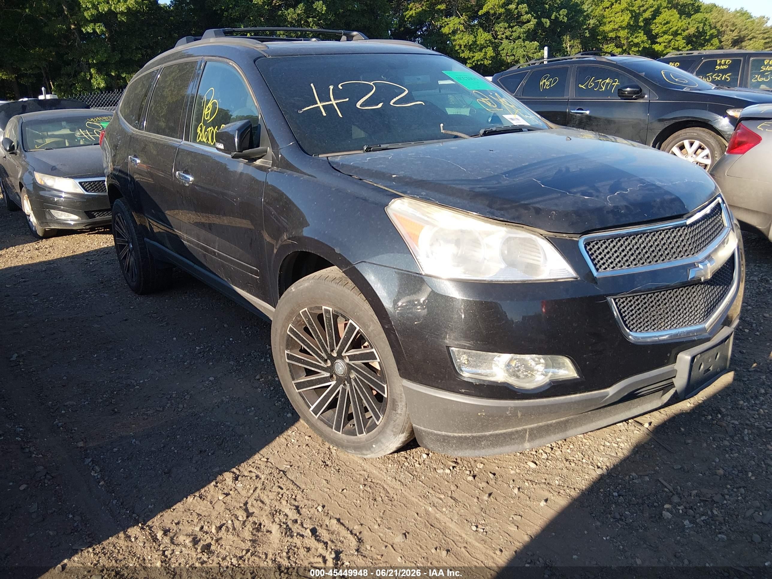 2011 Chevrolet Traverse 1lt Black vin: 1GNKVGED5BJ213903