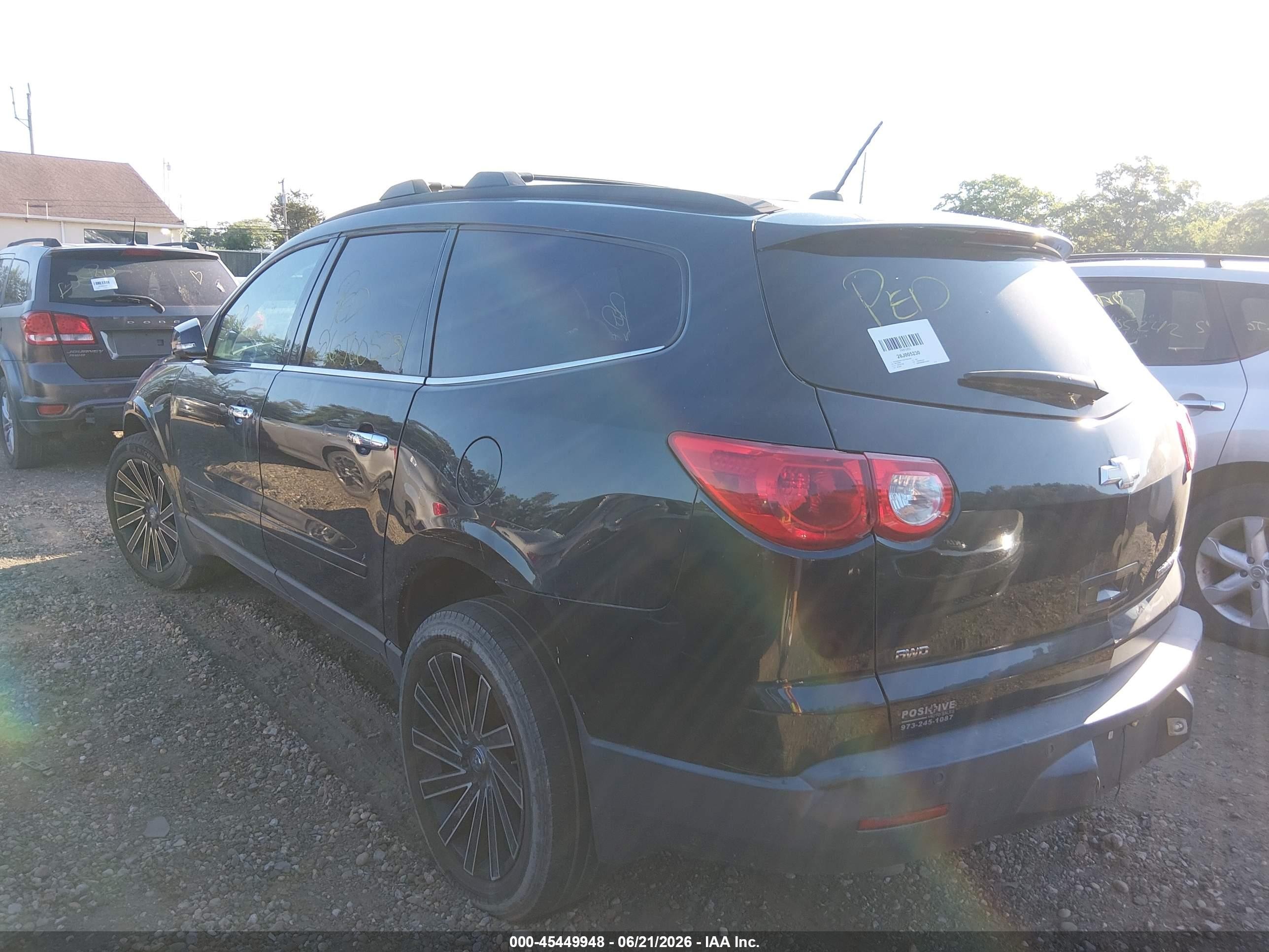 2011 Chevrolet Traverse 1lt Black vin: 1GNKVGED5BJ213903