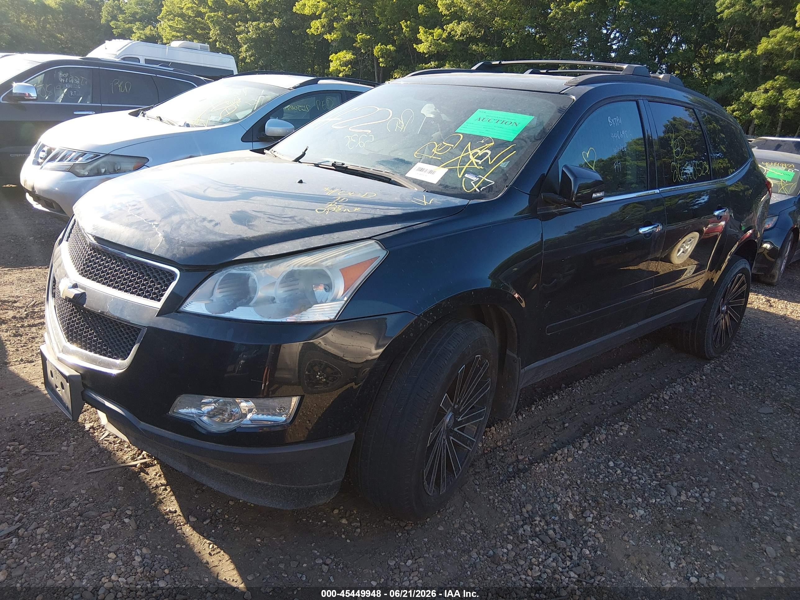 2011 Chevrolet Traverse 1lt Black vin: 1GNKVGED5BJ213903
