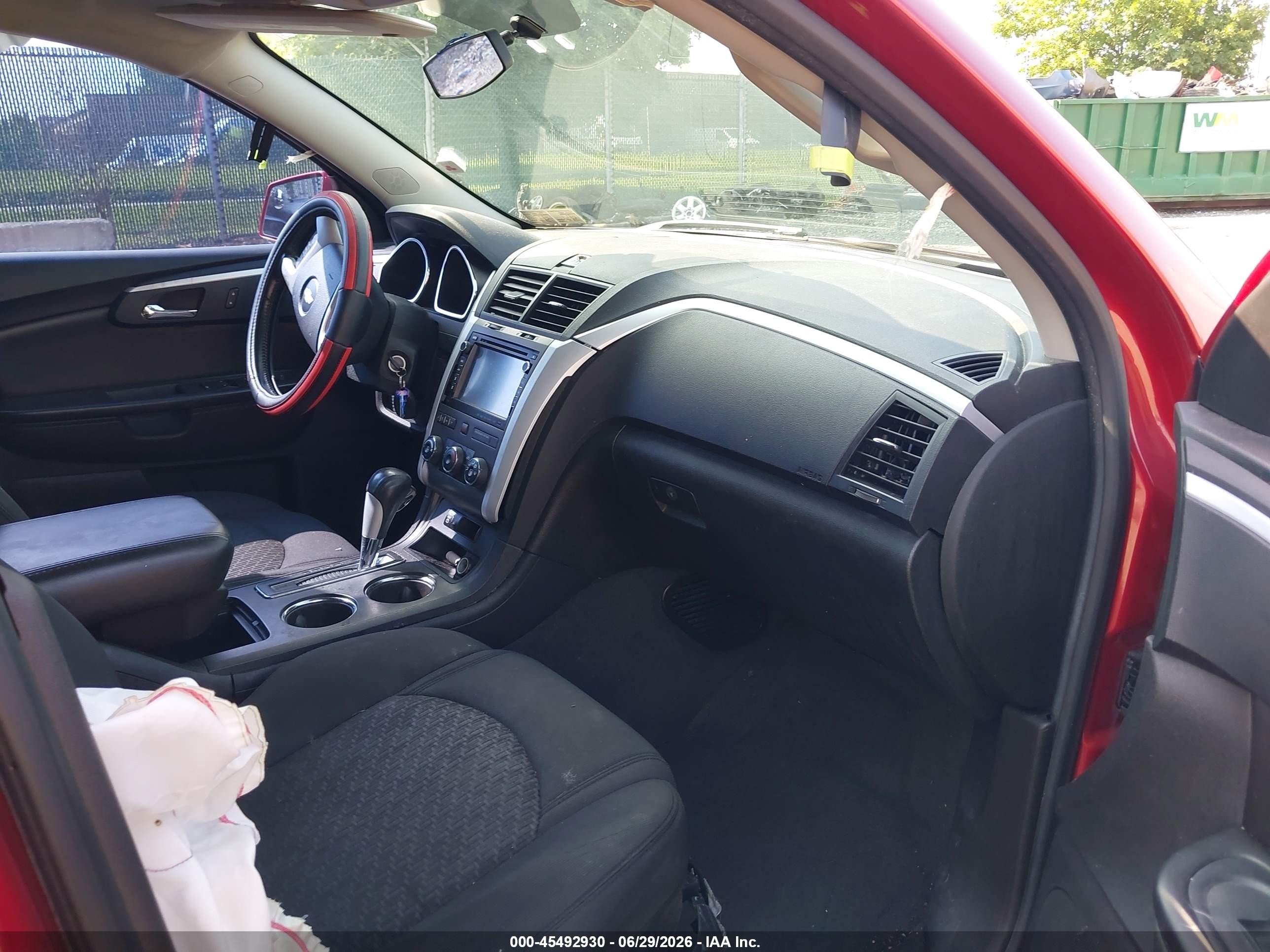 2012 Chevrolet Traverse Lt W/1lt Red vin: 1GNKVGED5CJ203079