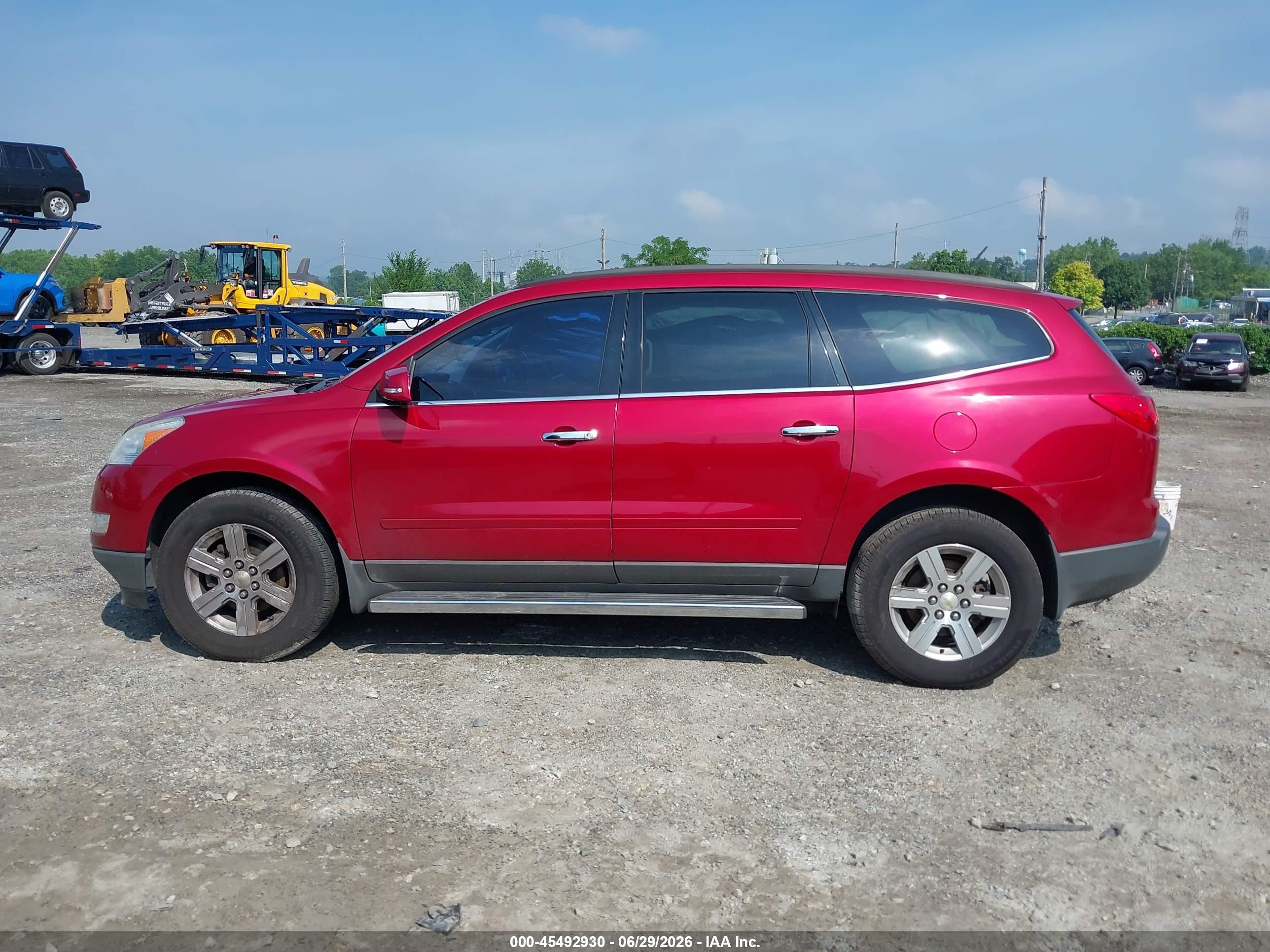 2012 Chevrolet Traverse Lt W/1lt Red vin: 1GNKVGED5CJ203079