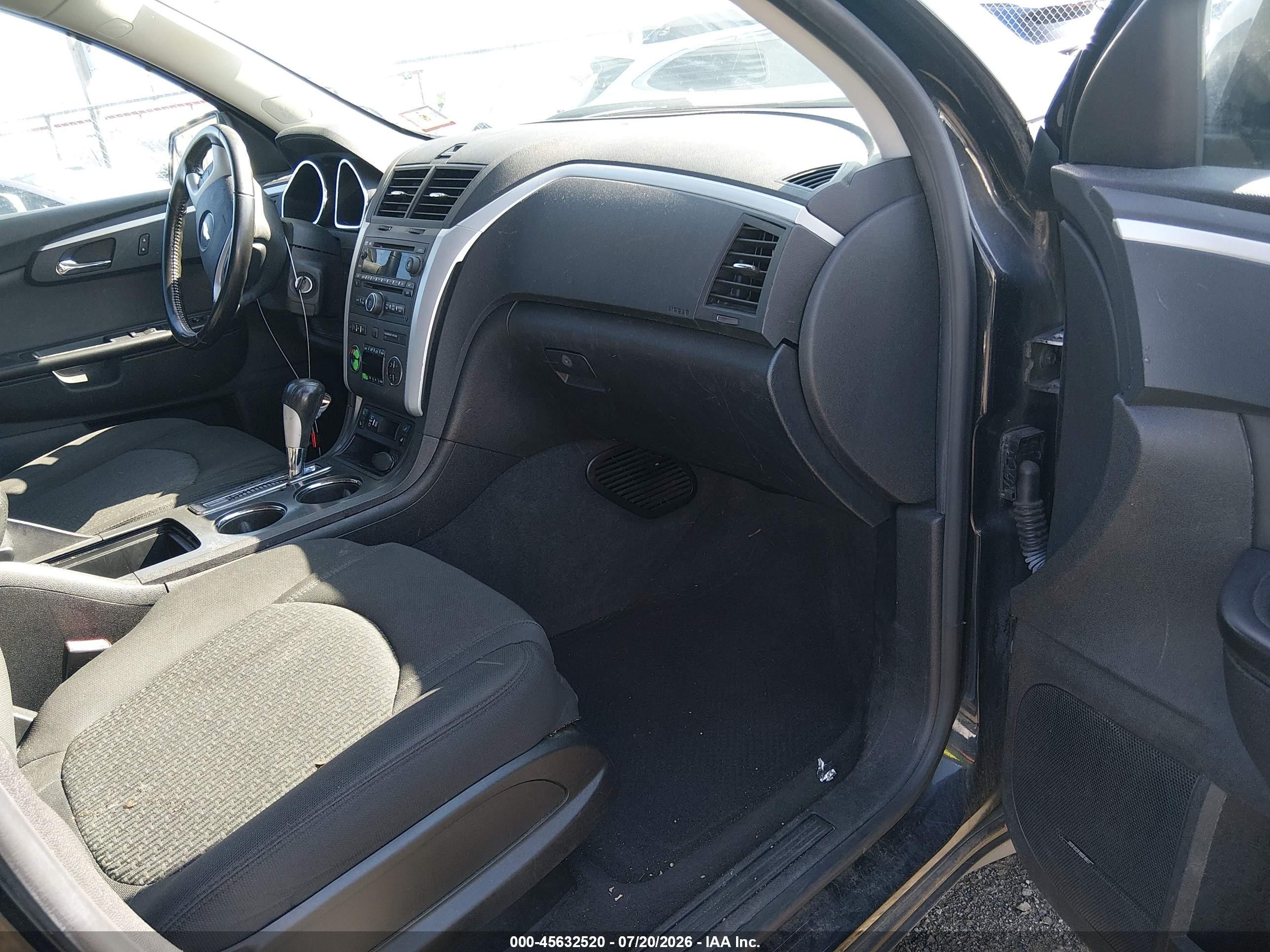 2012 Chevrolet Traverse Lt W/1lt Black vin: 1GNKVGED5CJ394454