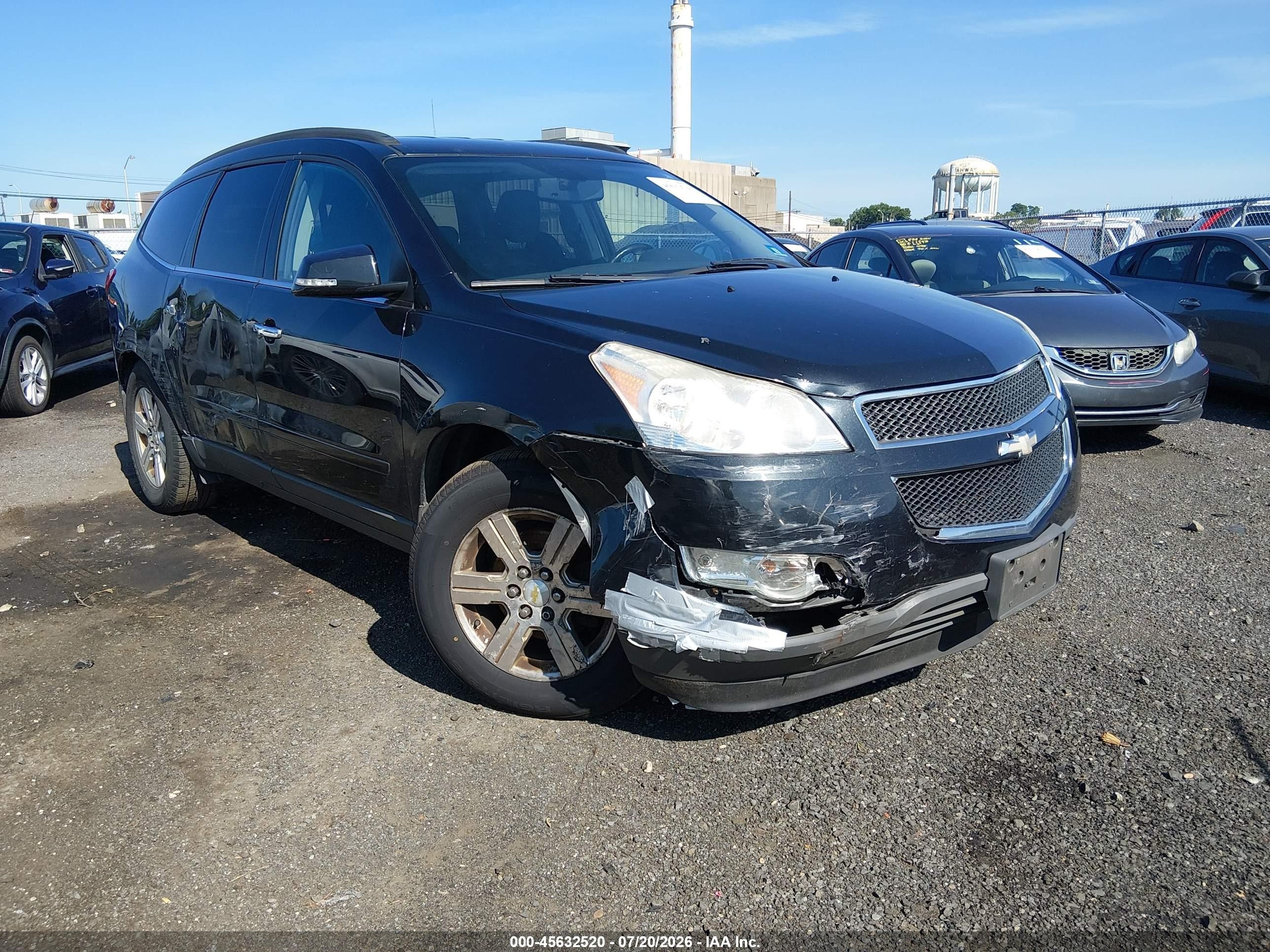 2012 Chevrolet Traverse Lt W/1lt Black vin: 1GNKVGED5CJ394454