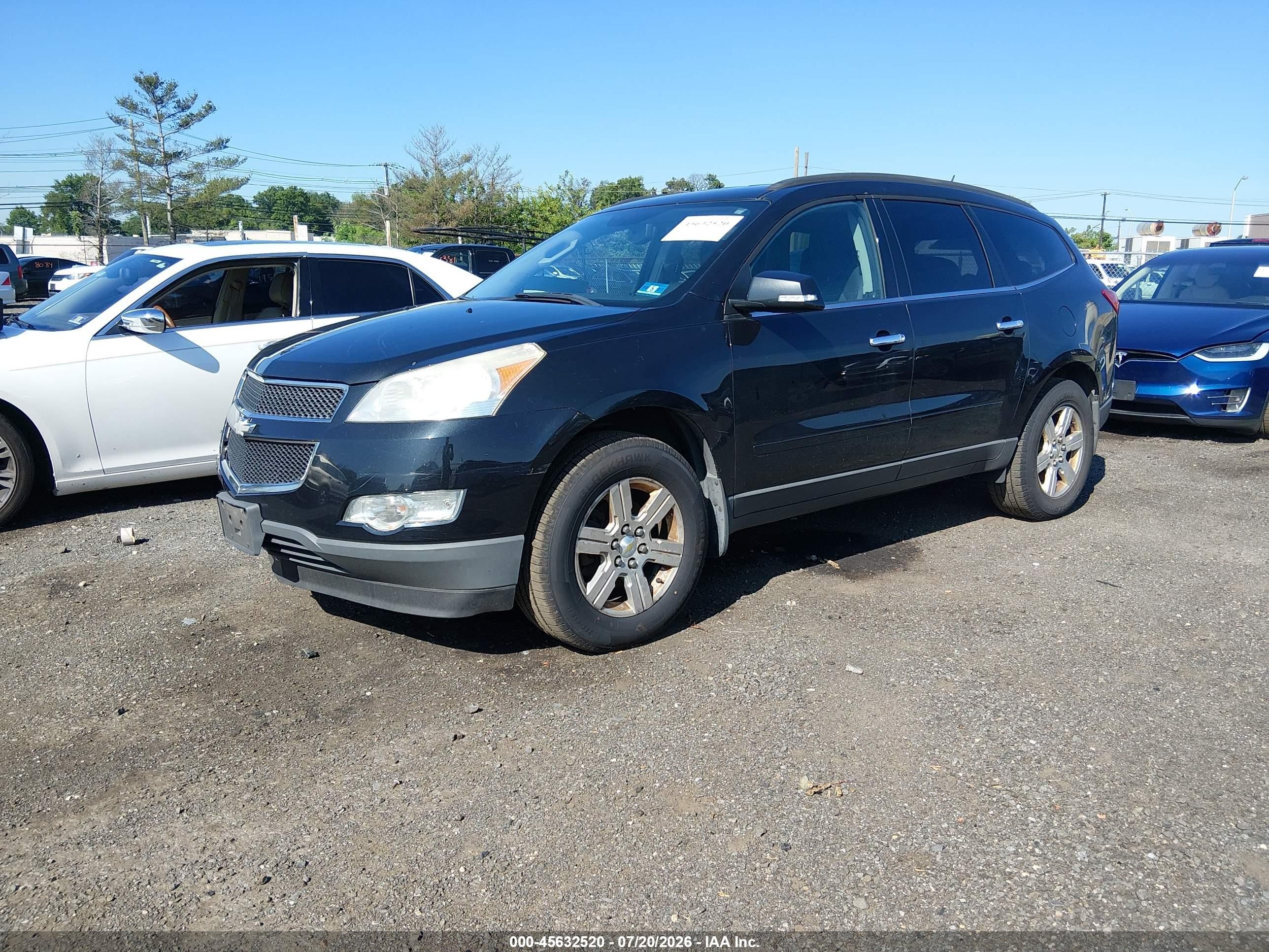 2012 Chevrolet Traverse Lt W/1lt Black vin: 1GNKVGED5CJ394454