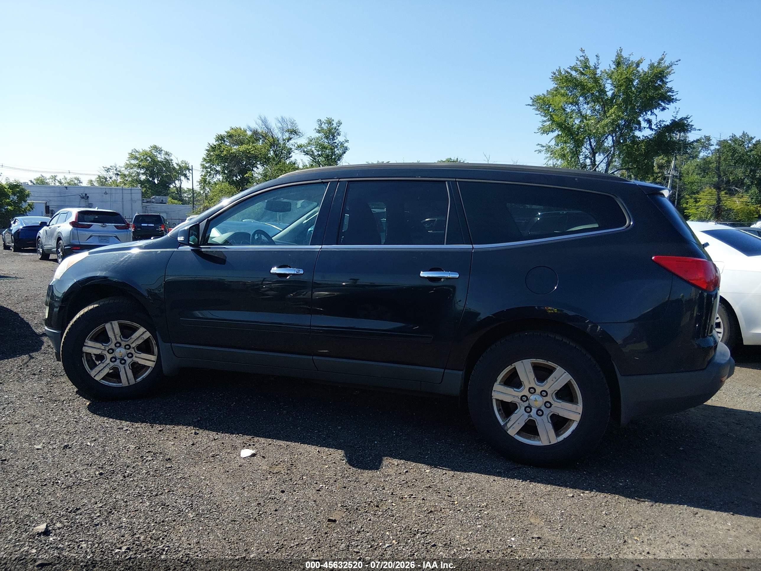 2012 Chevrolet Traverse Lt W/1lt Black vin: 1GNKVGED5CJ394454