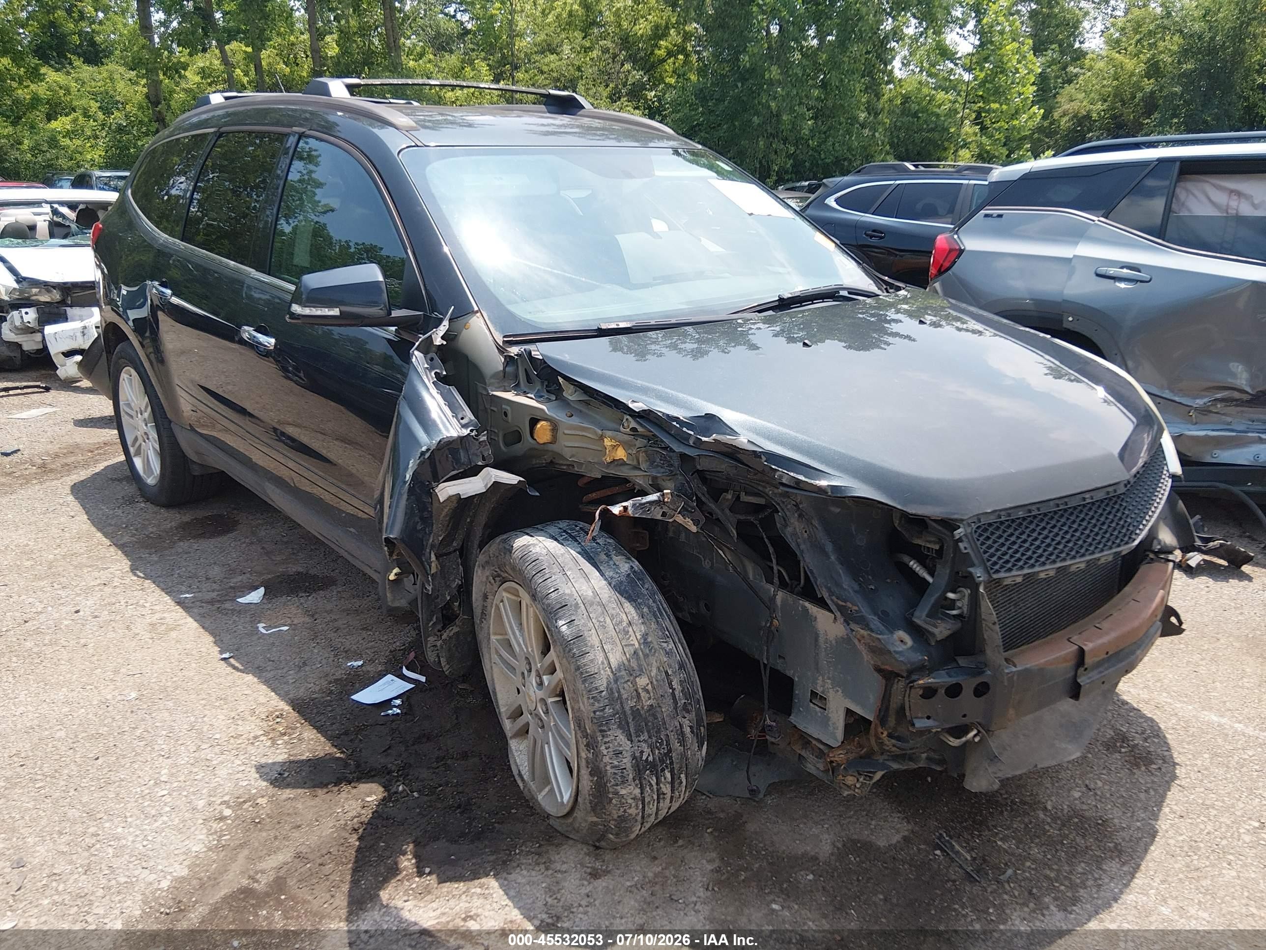 2011 Chevrolet Traverse 1lt Black vin: 1GNKVGED6BJ391111