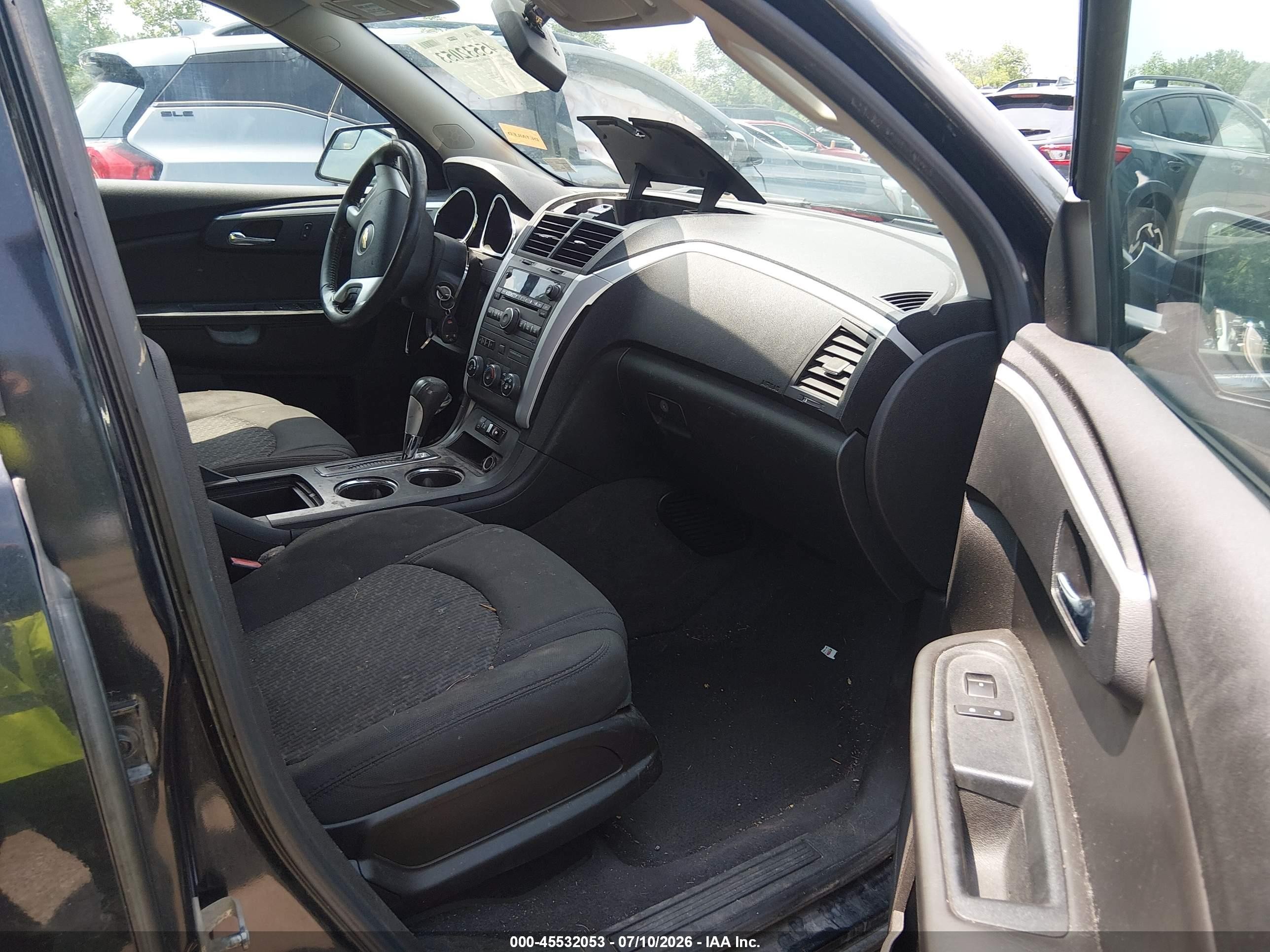 2011 Chevrolet Traverse 1lt Black vin: 1GNKVGED6BJ391111