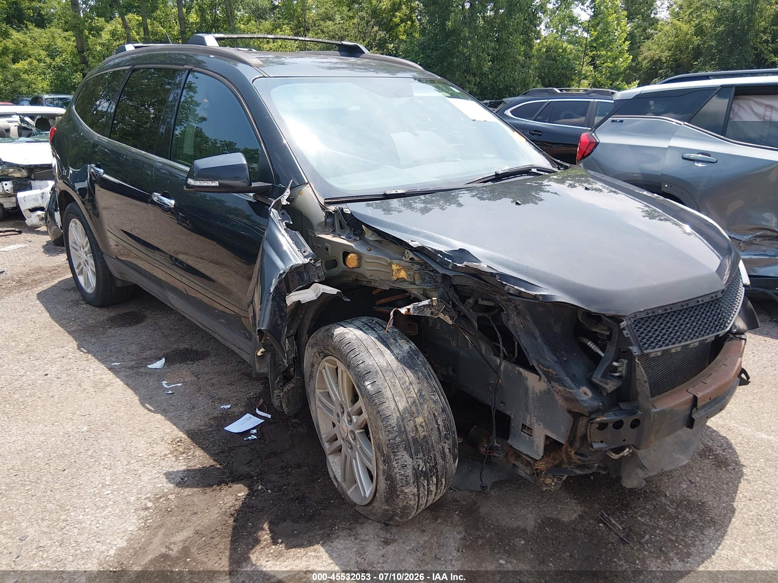 2011 Chevrolet Traverse 1lt Black vin: 1GNKVGED6BJ391111