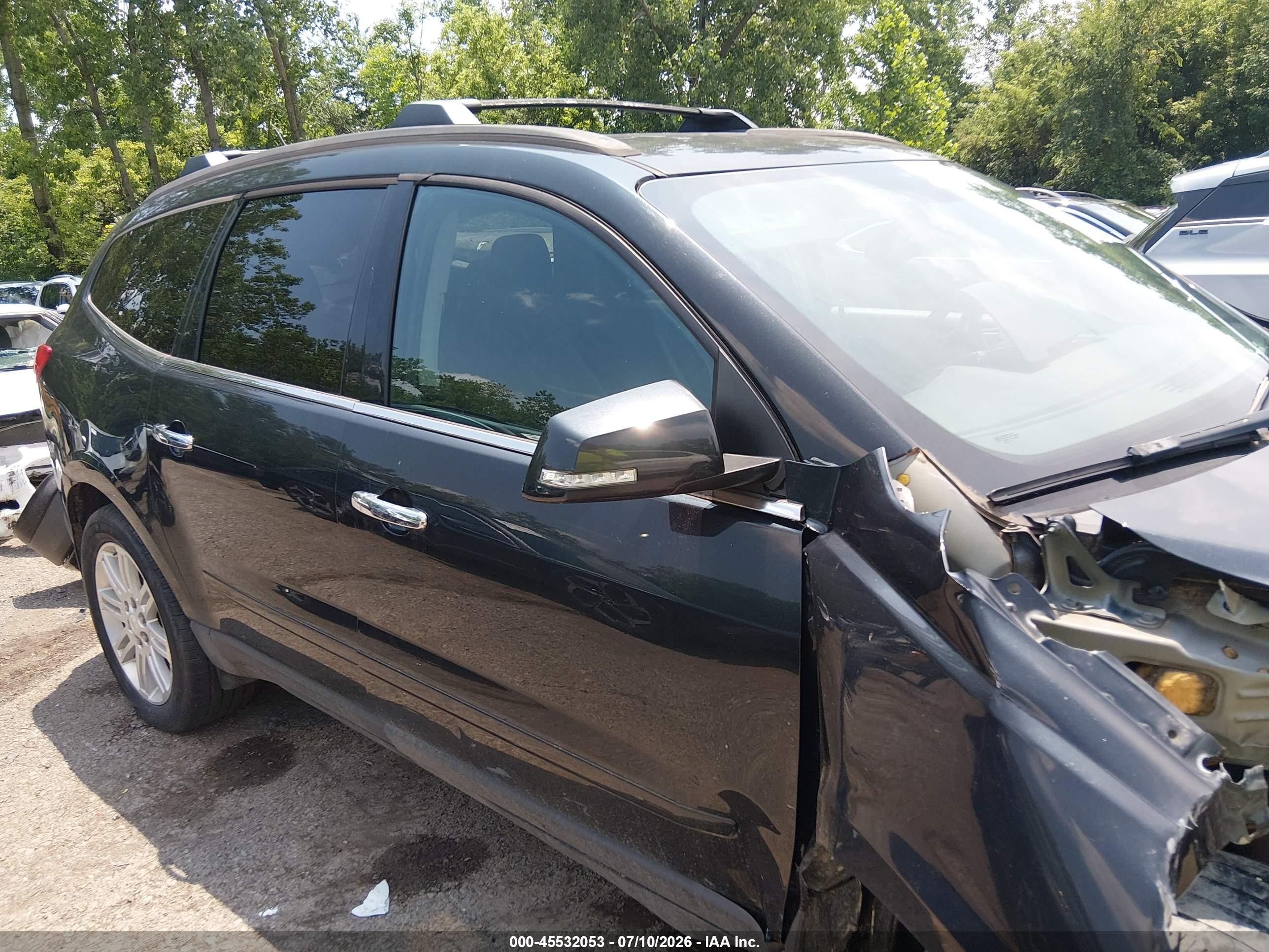 2011 Chevrolet Traverse 1lt Black vin: 1GNKVGED6BJ391111