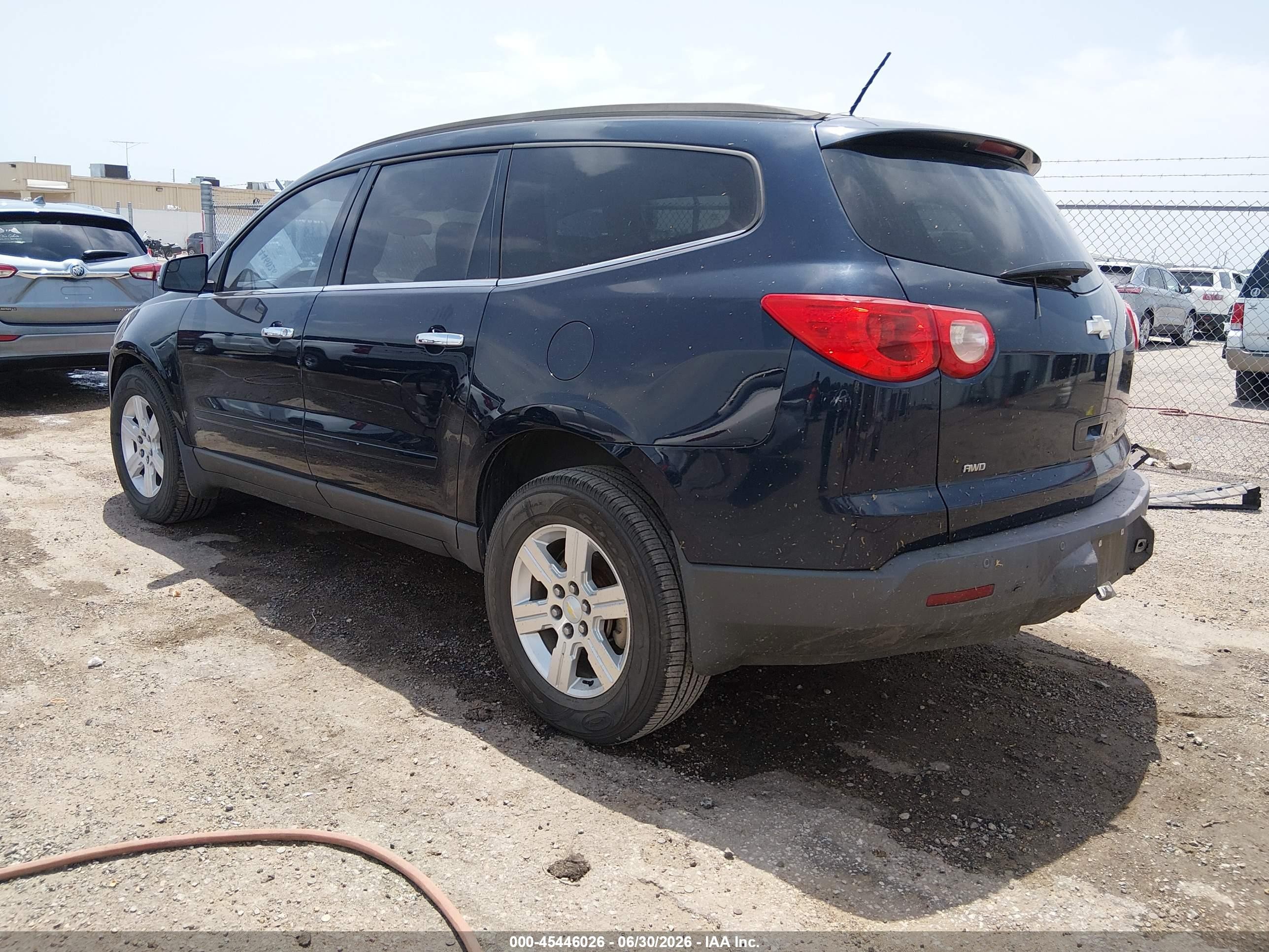 2011 Chevrolet Traverse 1lt Black vin: 1GNKVGED6BJ415424