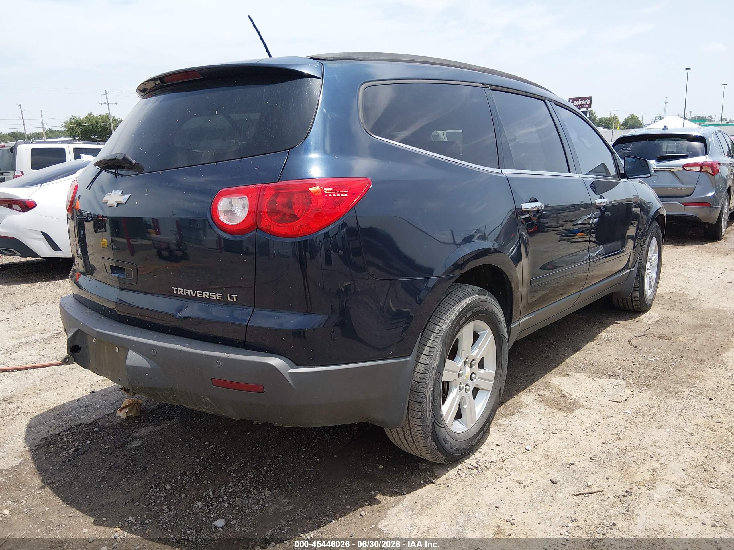 2011 Chevrolet Traverse 1lt Black vin: 1GNKVGED6BJ415424