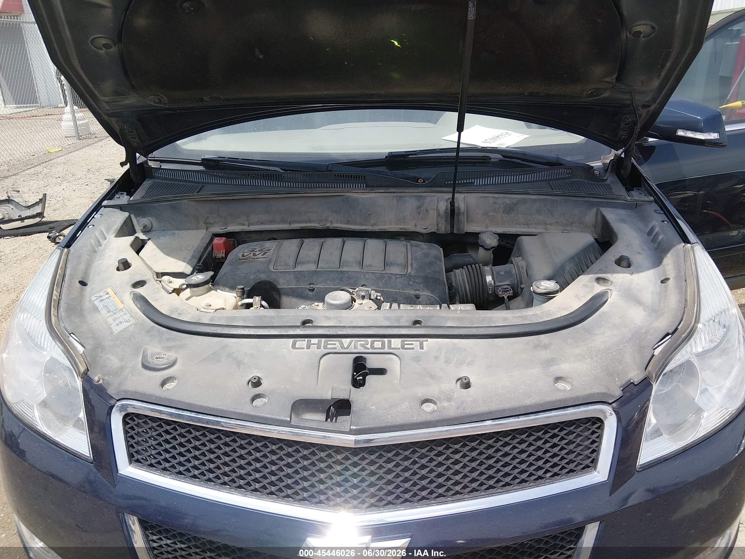 2011 Chevrolet Traverse 1lt Black vin: 1GNKVGED6BJ415424