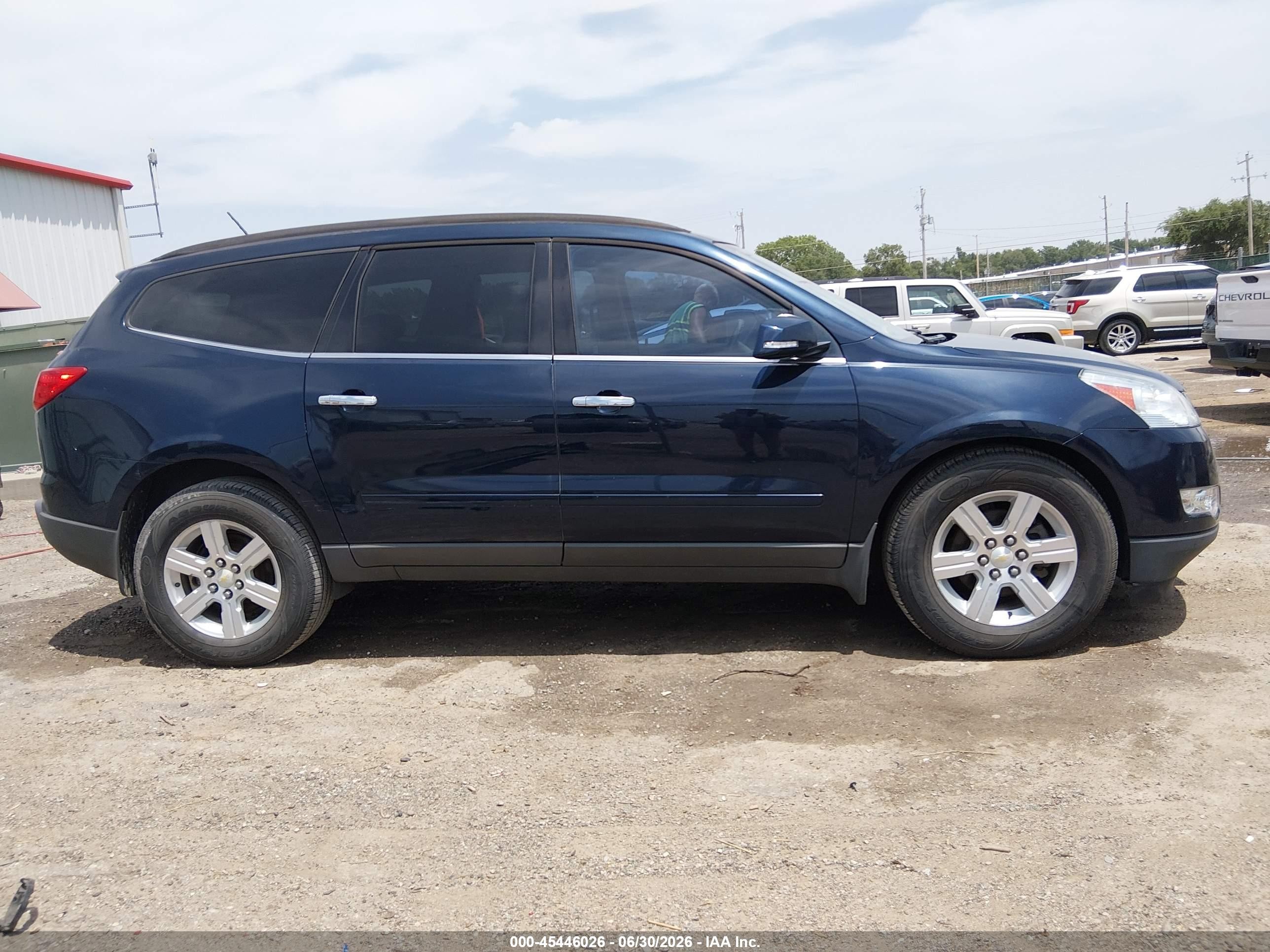 2011 Chevrolet Traverse 1lt Black vin: 1GNKVGED6BJ415424