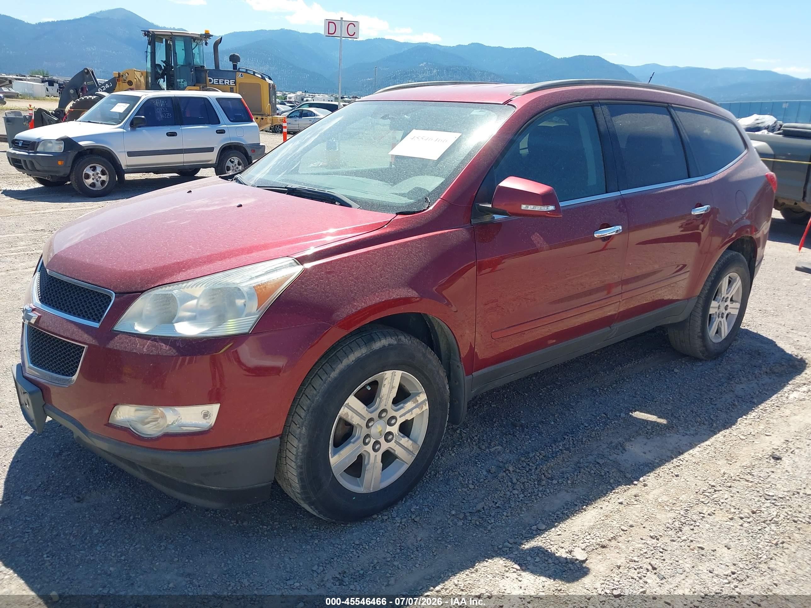 2011 Chevrolet Traverse 1lt Red vin: 1GNKVGED7BJ130487
