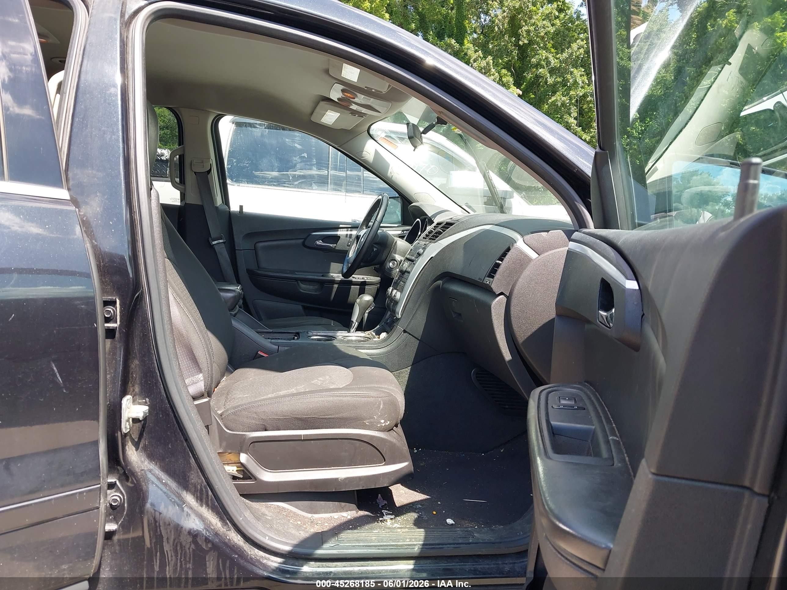 2012 Chevrolet Traverse 1lt Black vin: 1GNKVGED7CJ113075