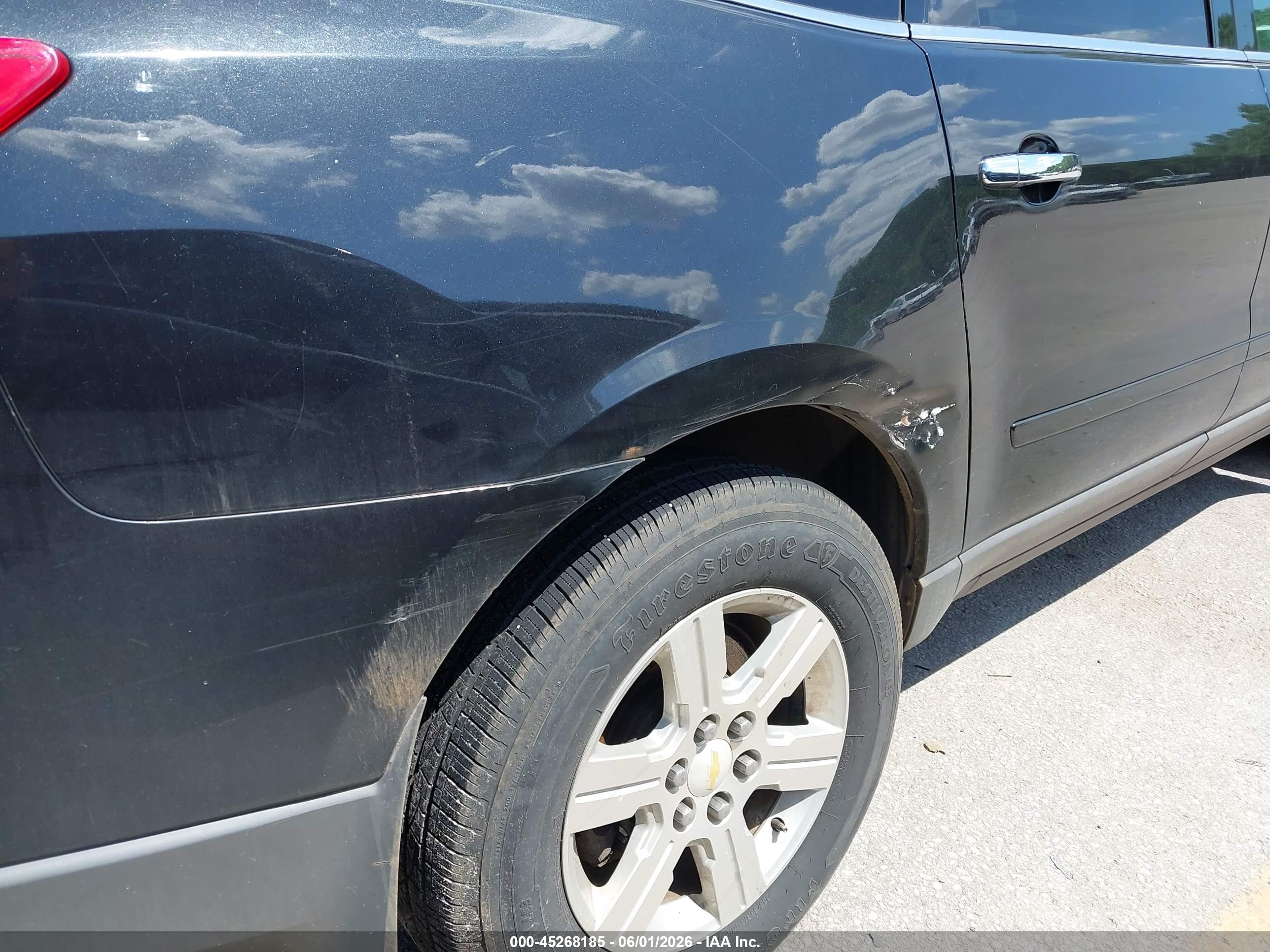 2012 Chevrolet Traverse 1lt Black vin: 1GNKVGED7CJ113075