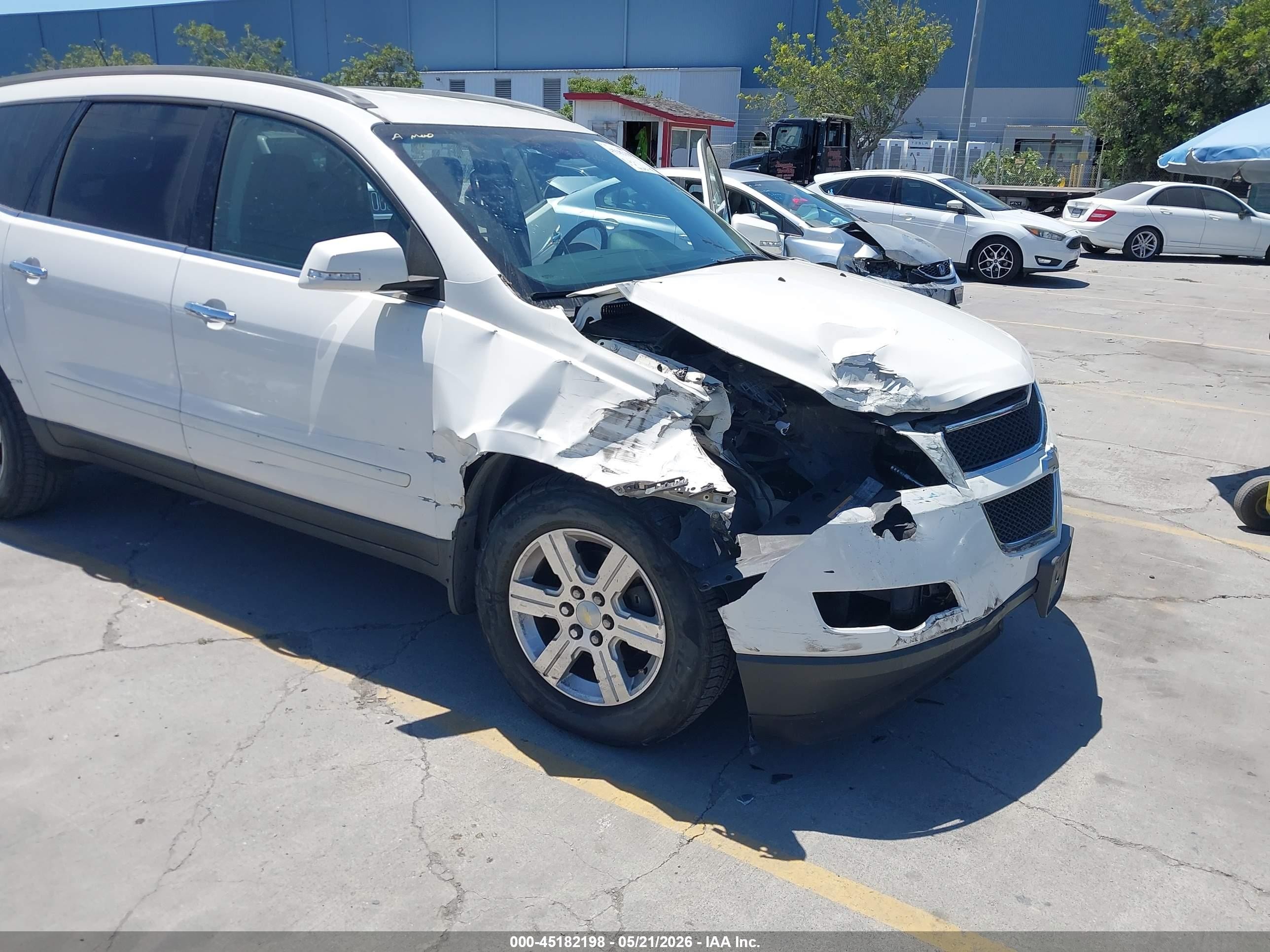 2012 Chevrolet Traverse 1lt Белый vin: 1GNKVGED7CJ122262