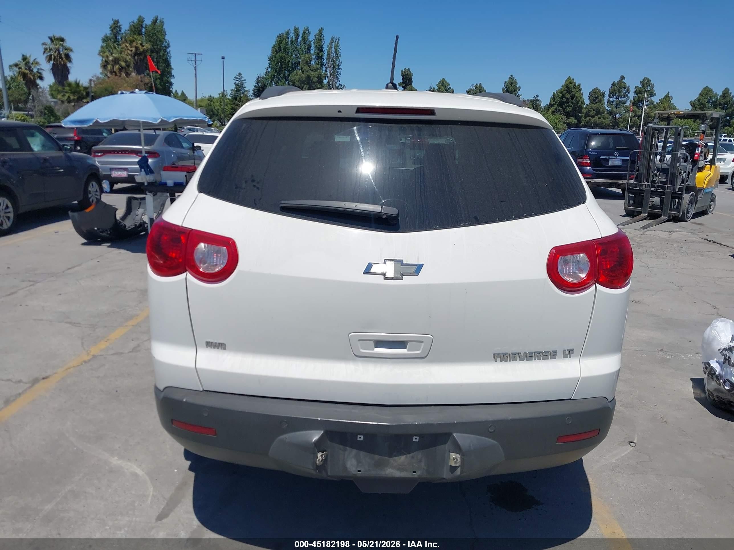 2012 Chevrolet Traverse 1lt Белый vin: 1GNKVGED7CJ122262