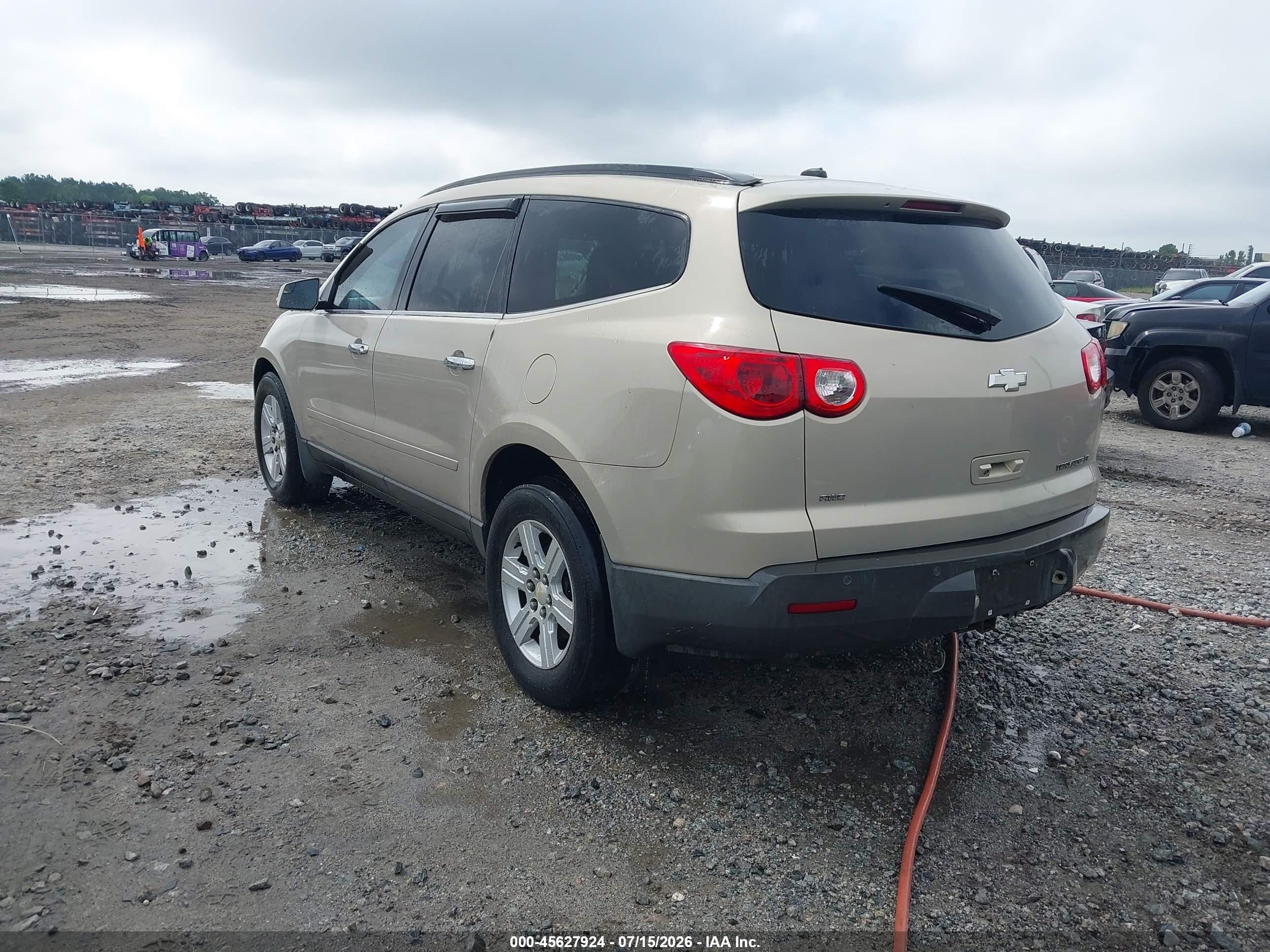 2012 Chevrolet Traverse Lt W/1lt Gold vin: 1GNKVGED8CJ113473